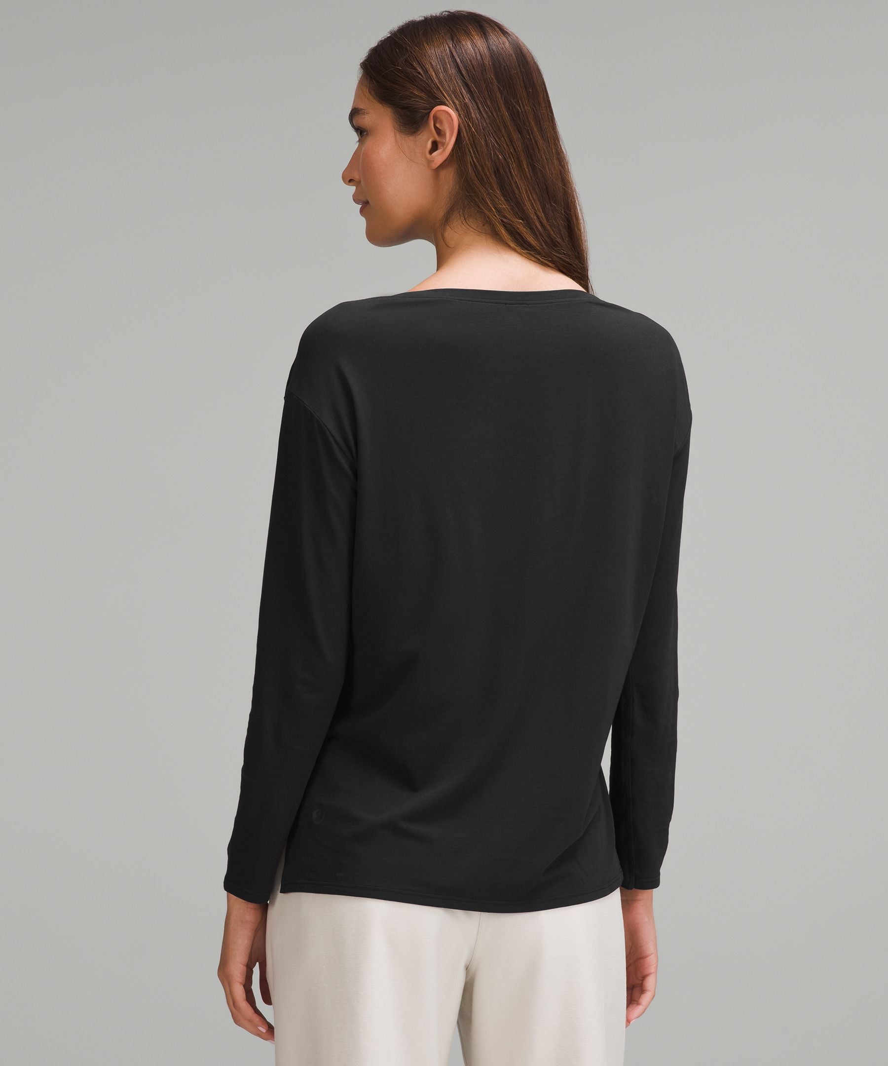 Lululemon Women's Relaxed-Fit Boatneck Long-Sleeve Shirt