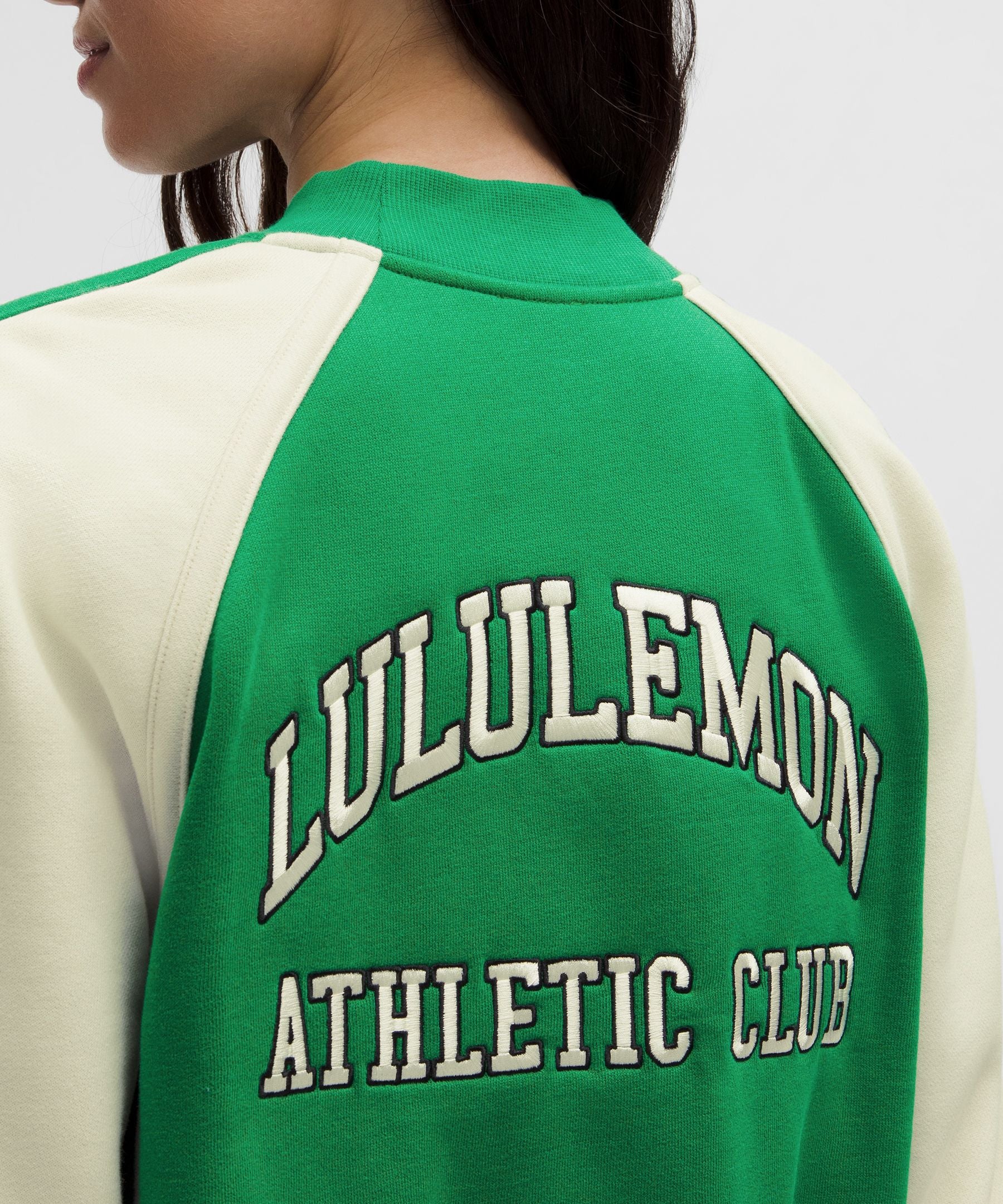 Lululemon Women's Scuba Oversized Collegiate Jacket *Graphic