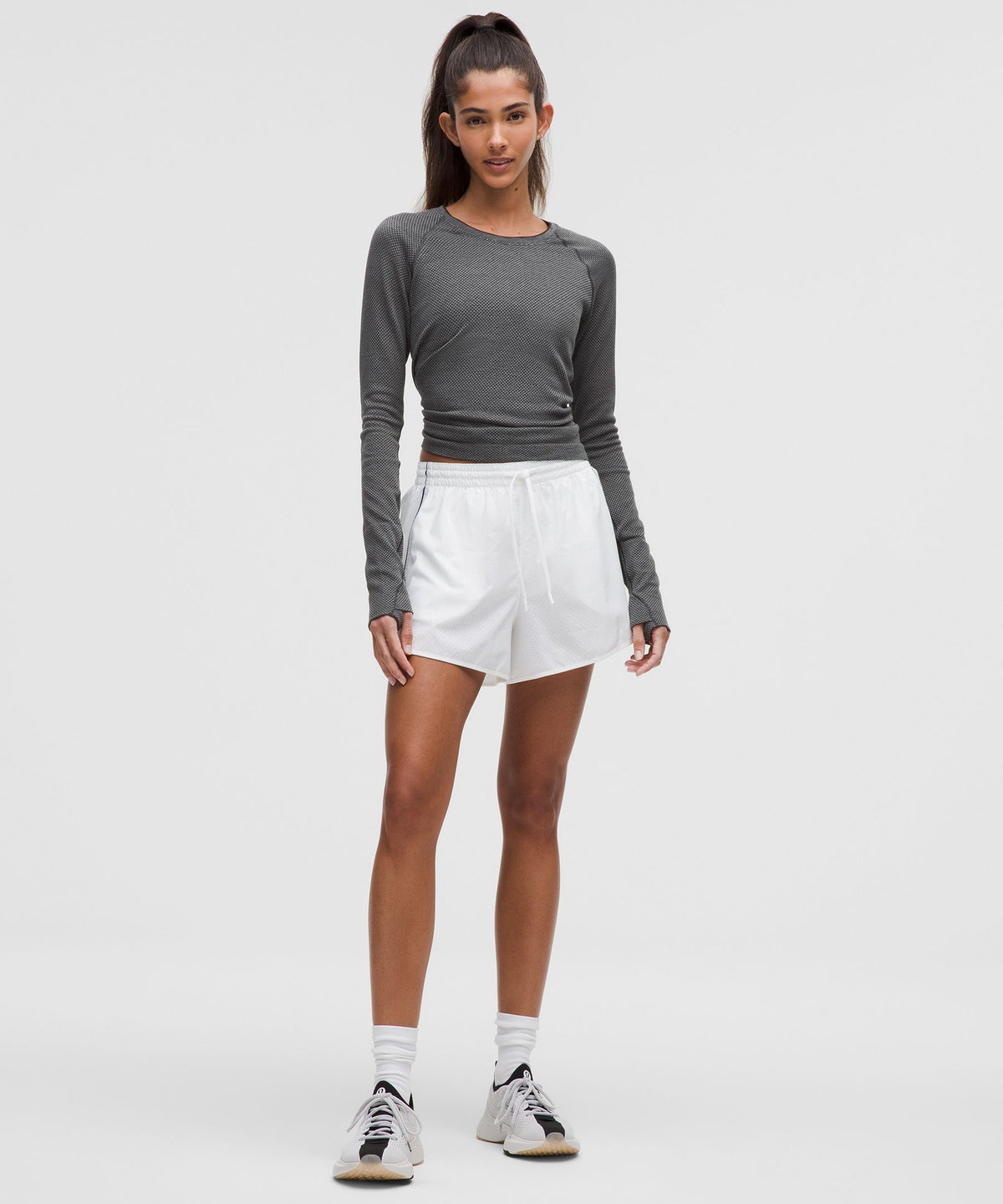 Lululemon Women's Swiftly Tech Long-Sleeve Shirt 2.0 Waist Length *Textured Knit