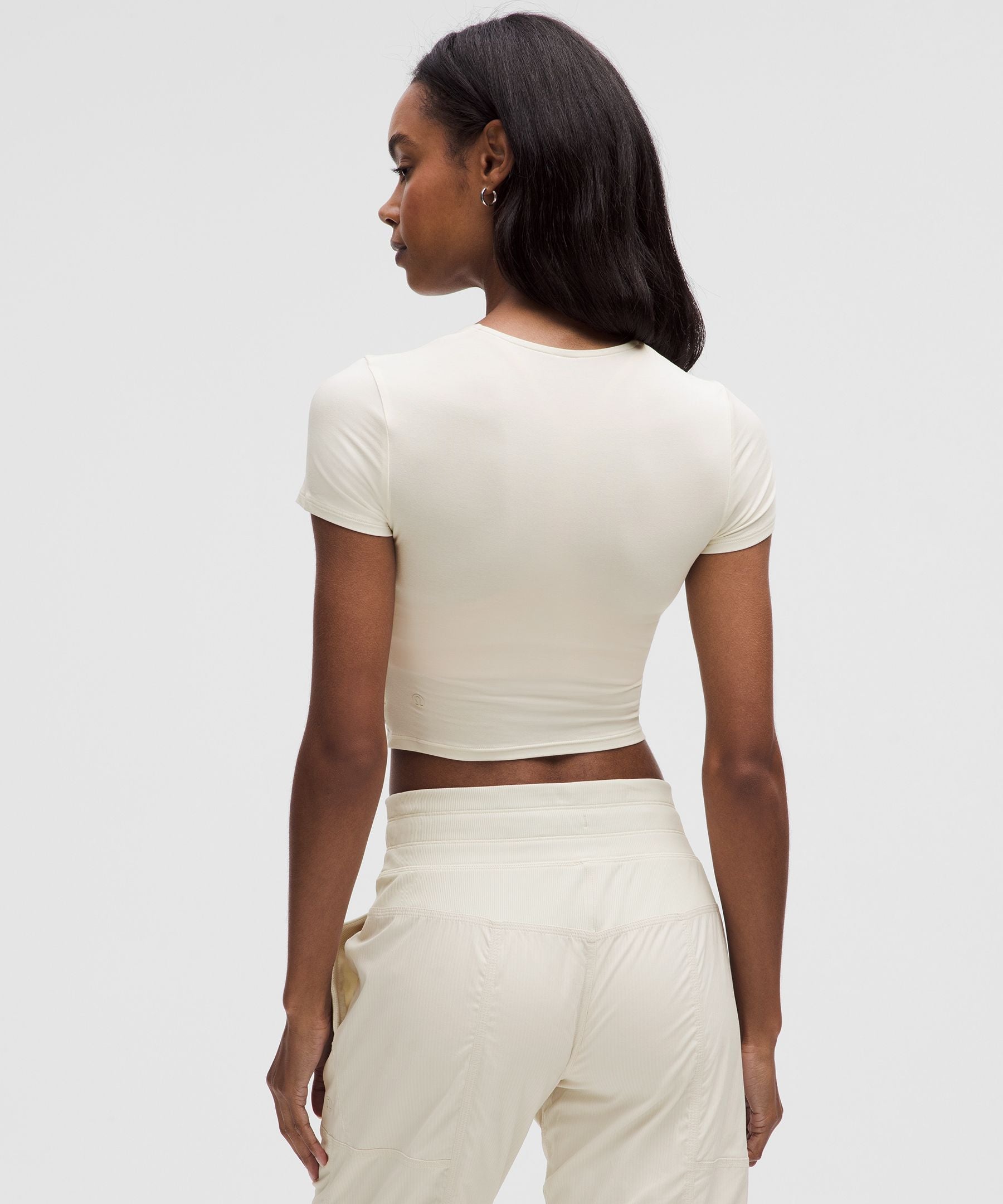 Lululemon Women's Modal-Silk Twist-Front Cropped T-Shirt