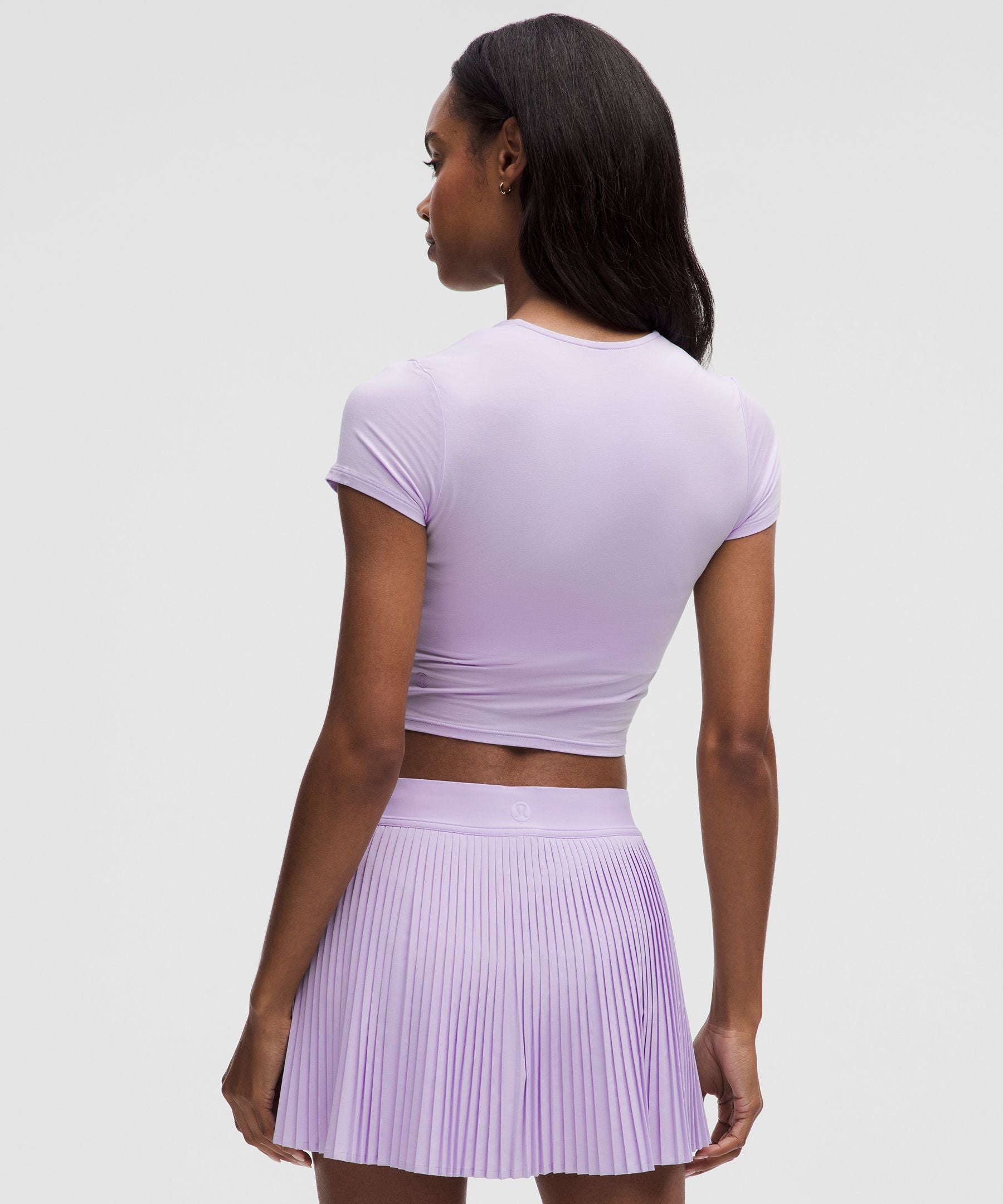 Lululemon Women's Modal-Silk Twist-Front Cropped T-Shirt