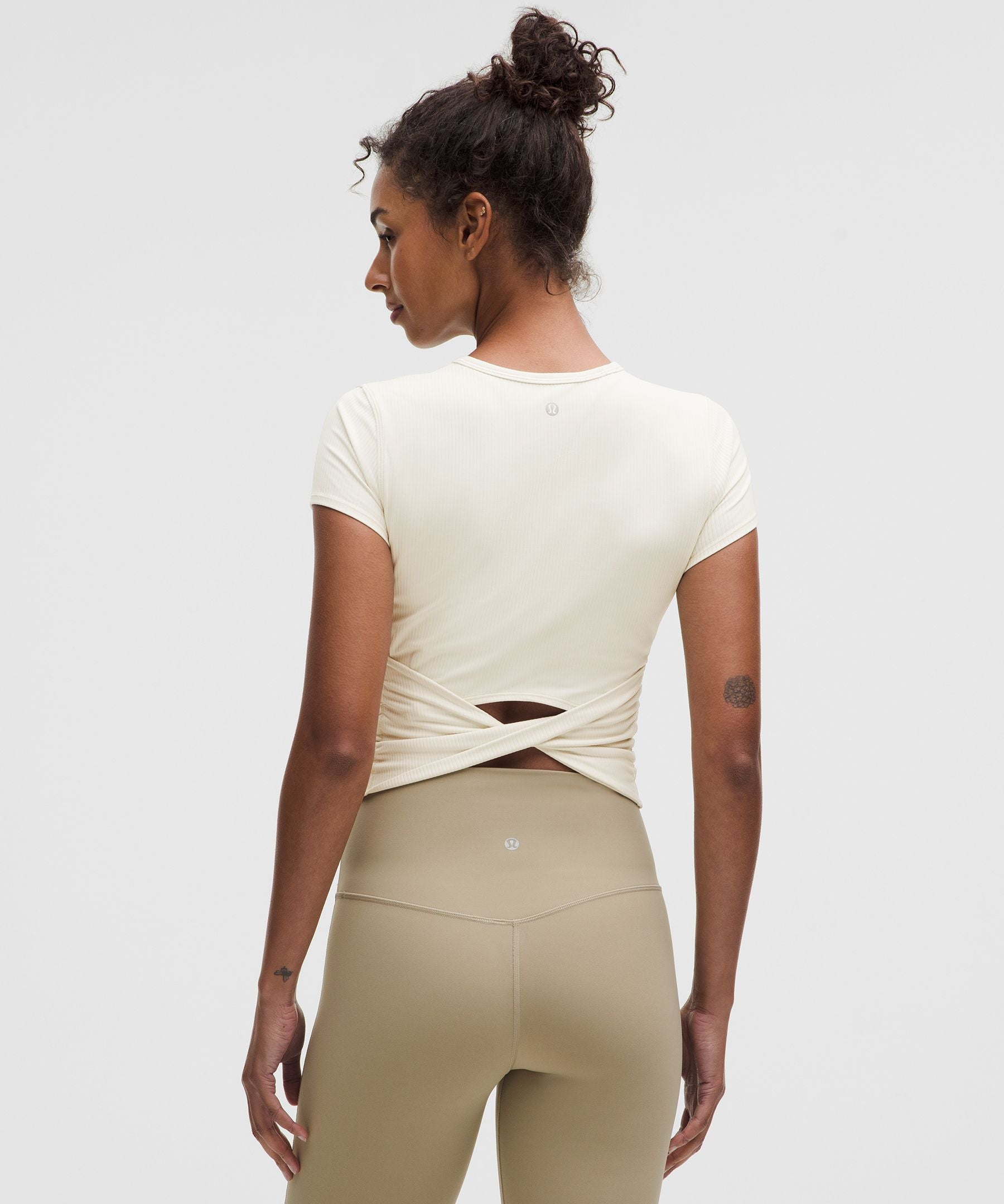Lululemon Women's All It Takes Back-Twist Ribbed Short-Sleeve Shirt