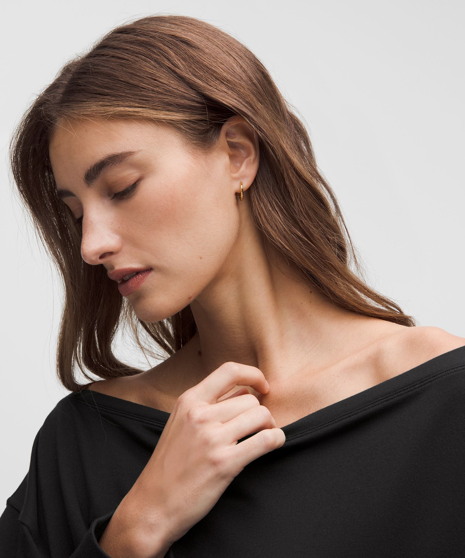 Lululemon Women's BeCalm Oversized Boatneck Long-Sleeve Shirt Black