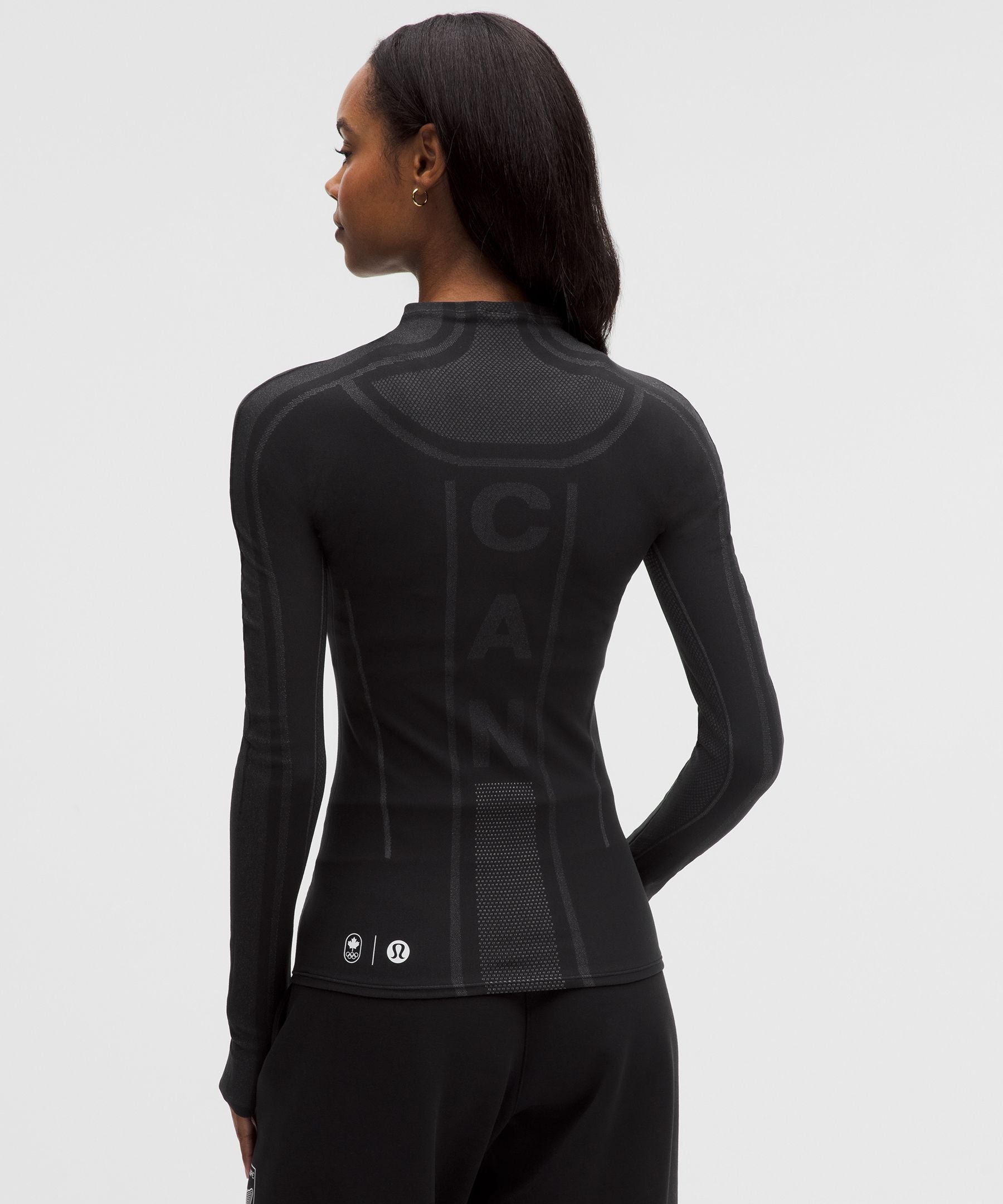 Lululemon Women's Team Canada Women's Seamless Mockneck Base Layer *COC Logo