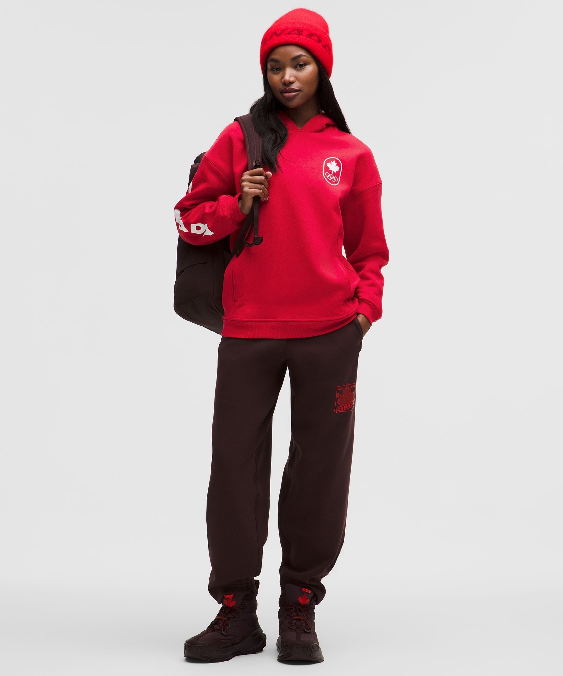 Lululemon Team Canada Womens Big Cozy Oversized Hoodie *COC Logo