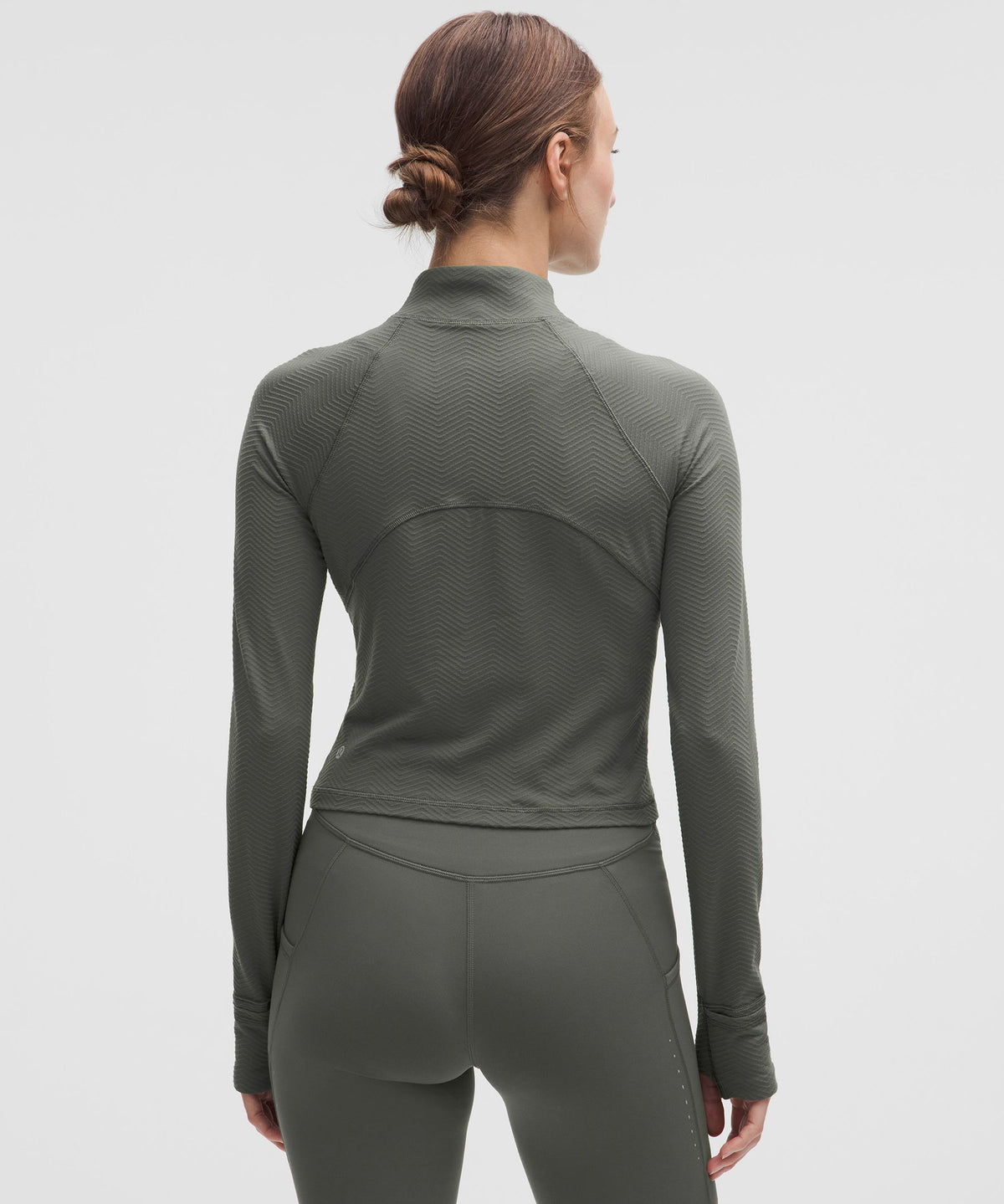 Lululemon Women's It's Rulu Cropped Half Zip *Chevron Updated