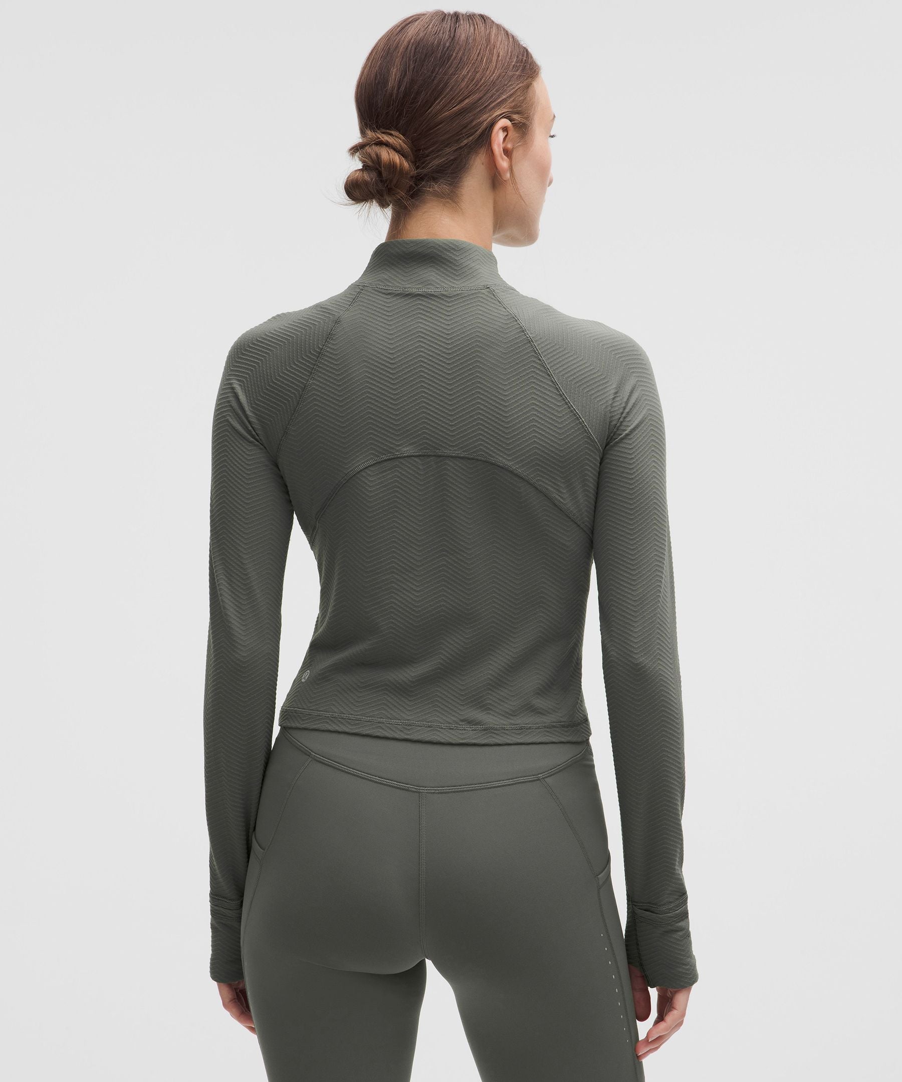 Lululemon It's Rulu Cropped Half Zip *Chevron Updated