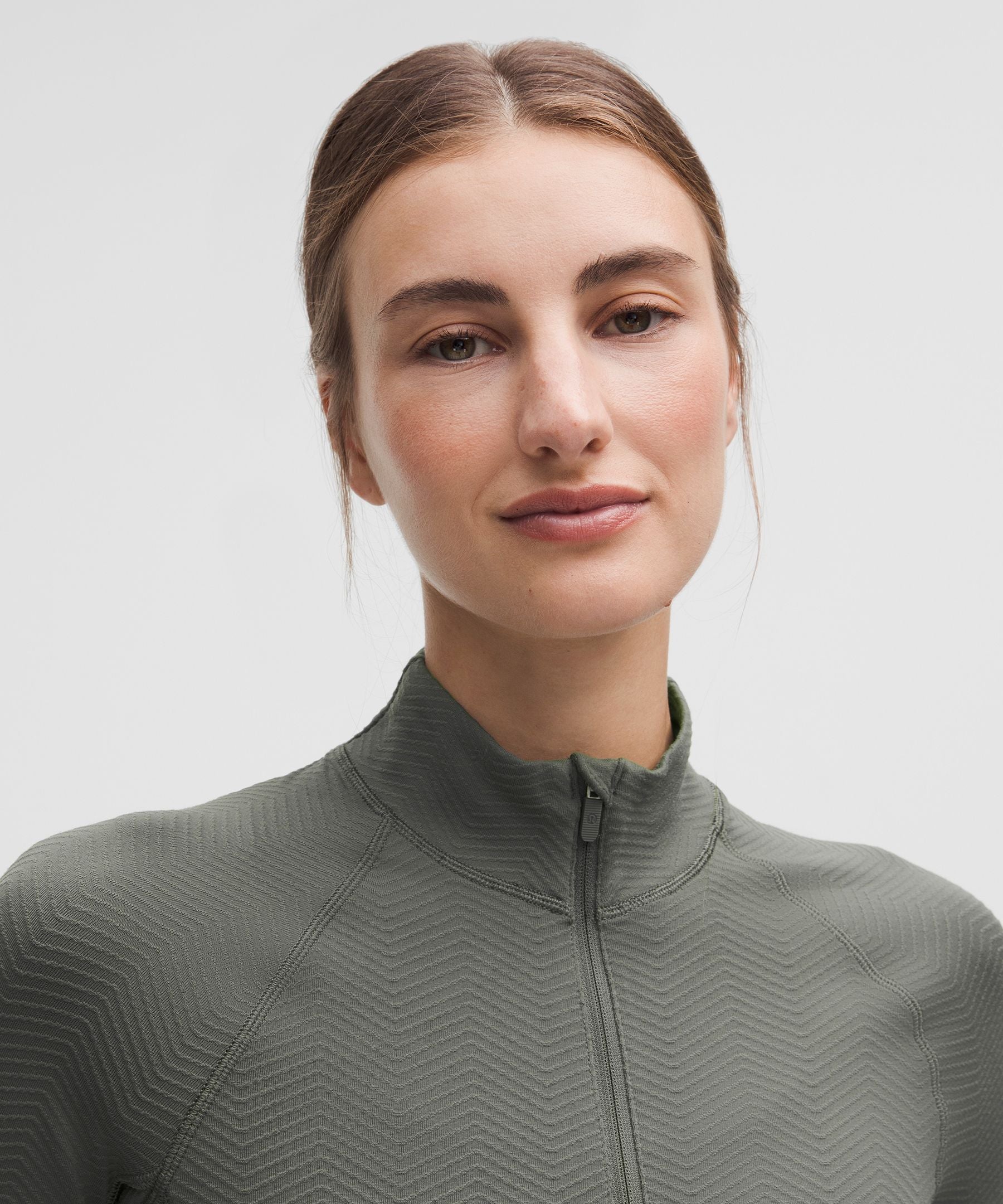 Lululemon It's Rulu Cropped Half Zip *Chevron Updated