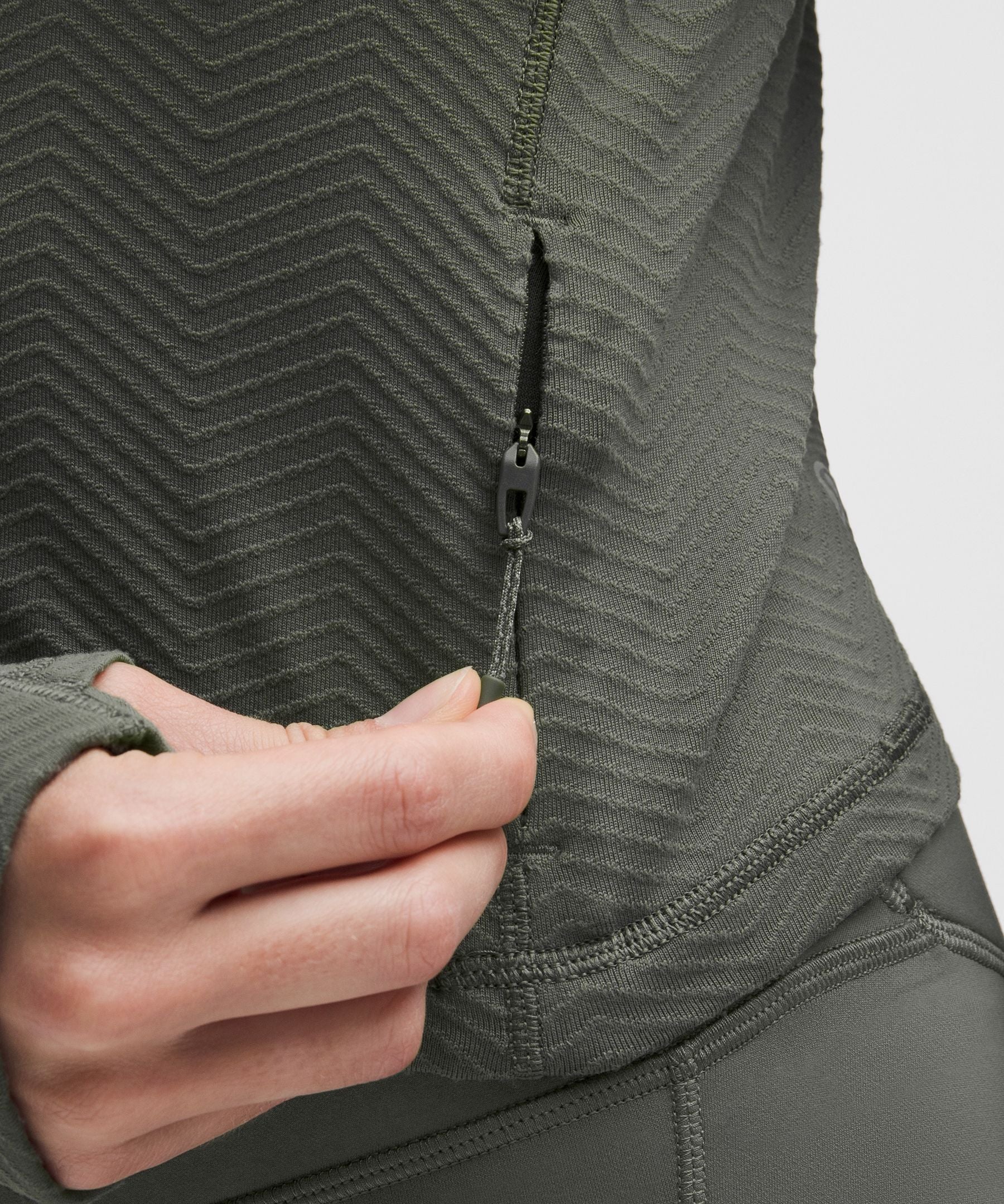Lululemon It's Rulu Cropped Half Zip *Chevron Updated