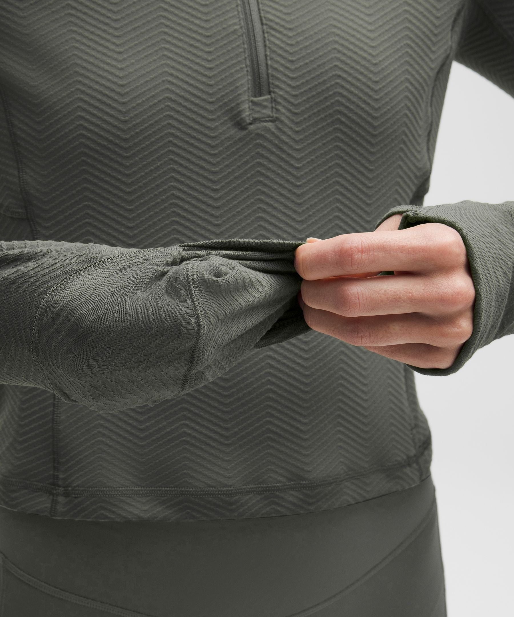 Lululemon It's Rulu Cropped Half Zip *Chevron Updated