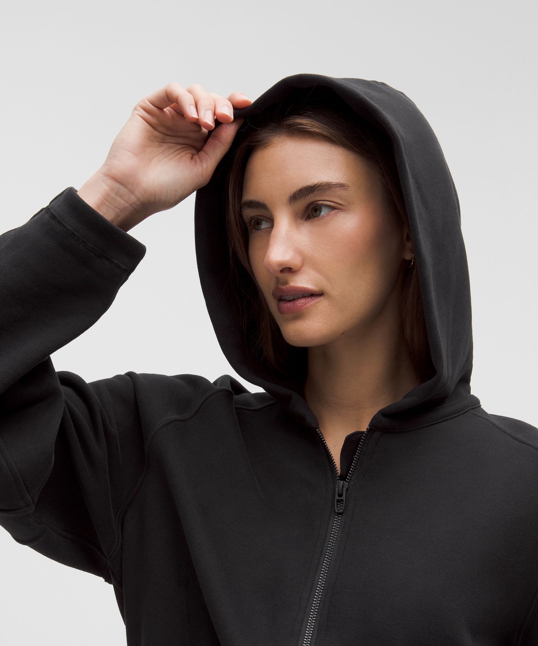 Lululemon Loungeful Relaxed-Fit Full-Zip Cropped Hoodie