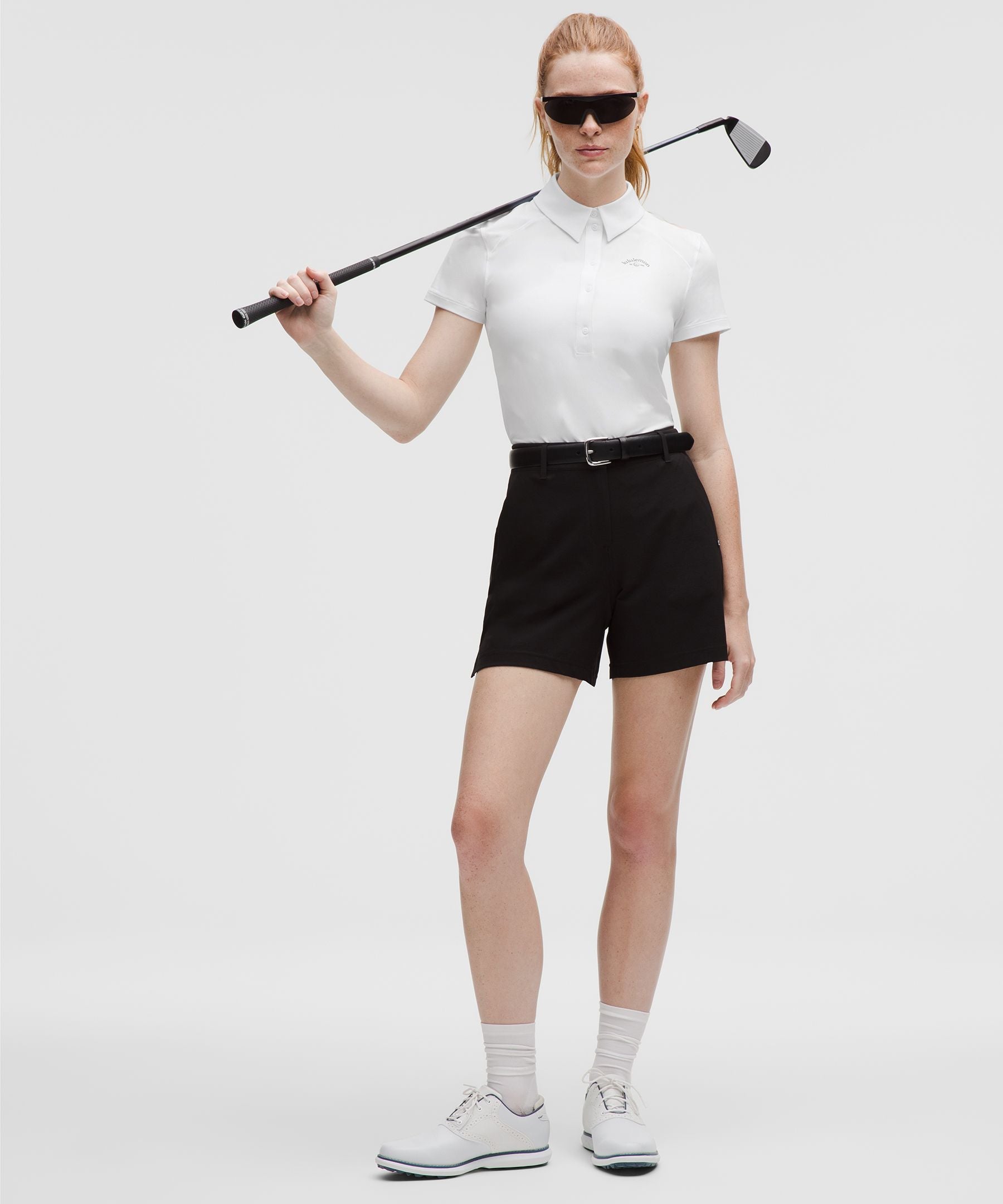 Lululemon Quick-Dry Short-Sleeve Polo Shirt Straight Hem *Graphic