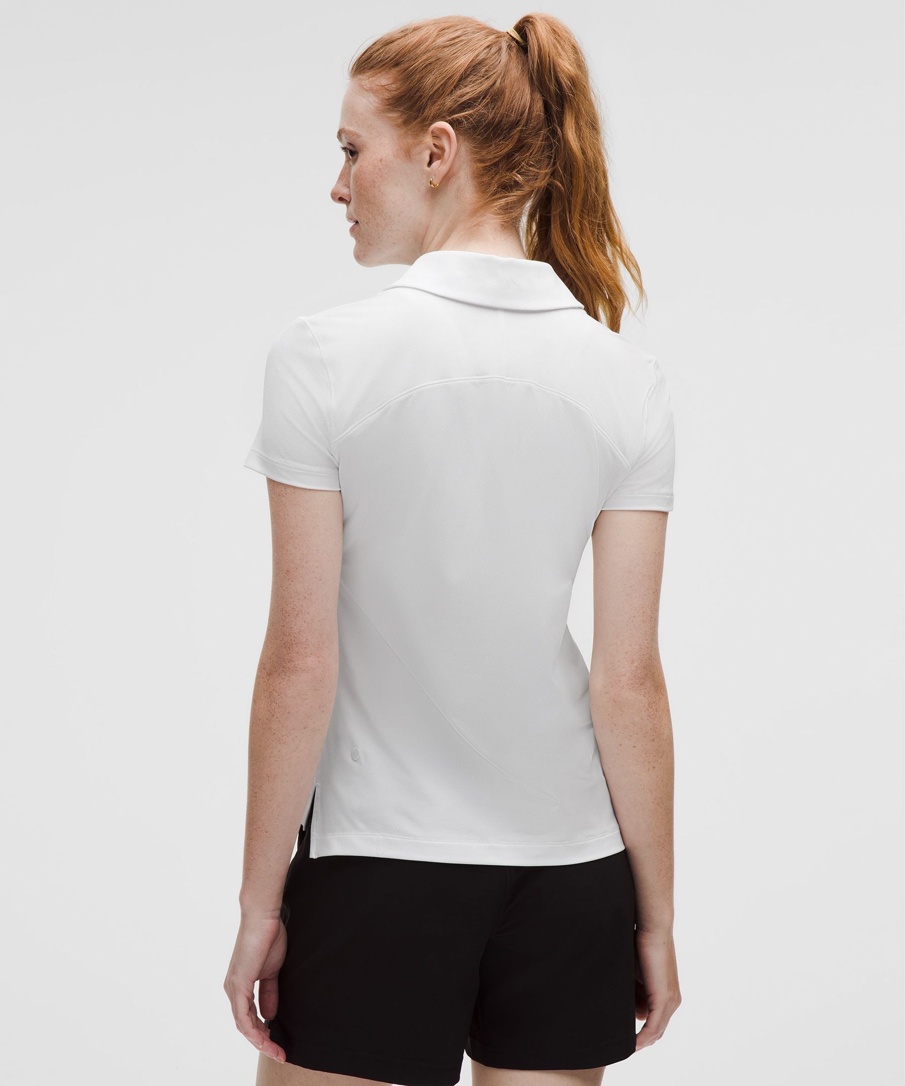 Lululemon Quick-Dry Short-Sleeve Polo Shirt Straight Hem *Graphic
