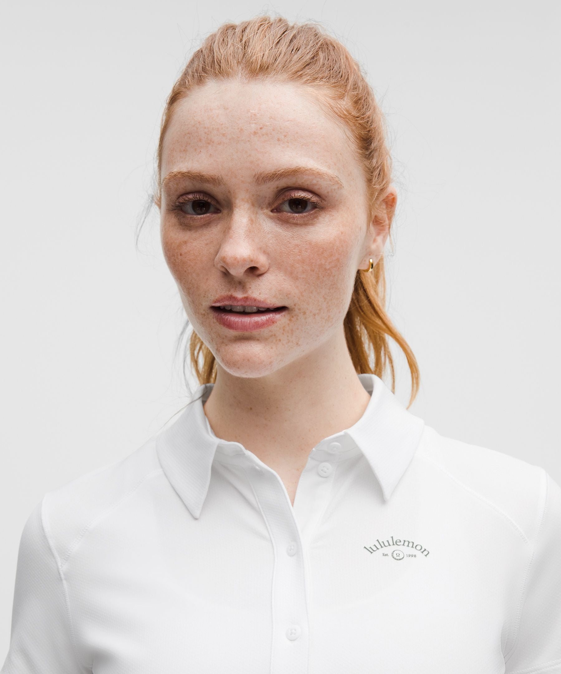 Lululemon Quick-Dry Short-Sleeve Polo Shirt Straight Hem *Graphic