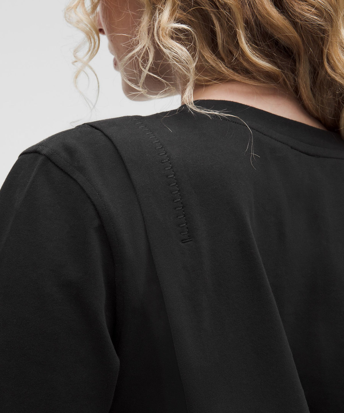 Lululemon Women's Cotton Jersey Stitch-Detail T-Shirt