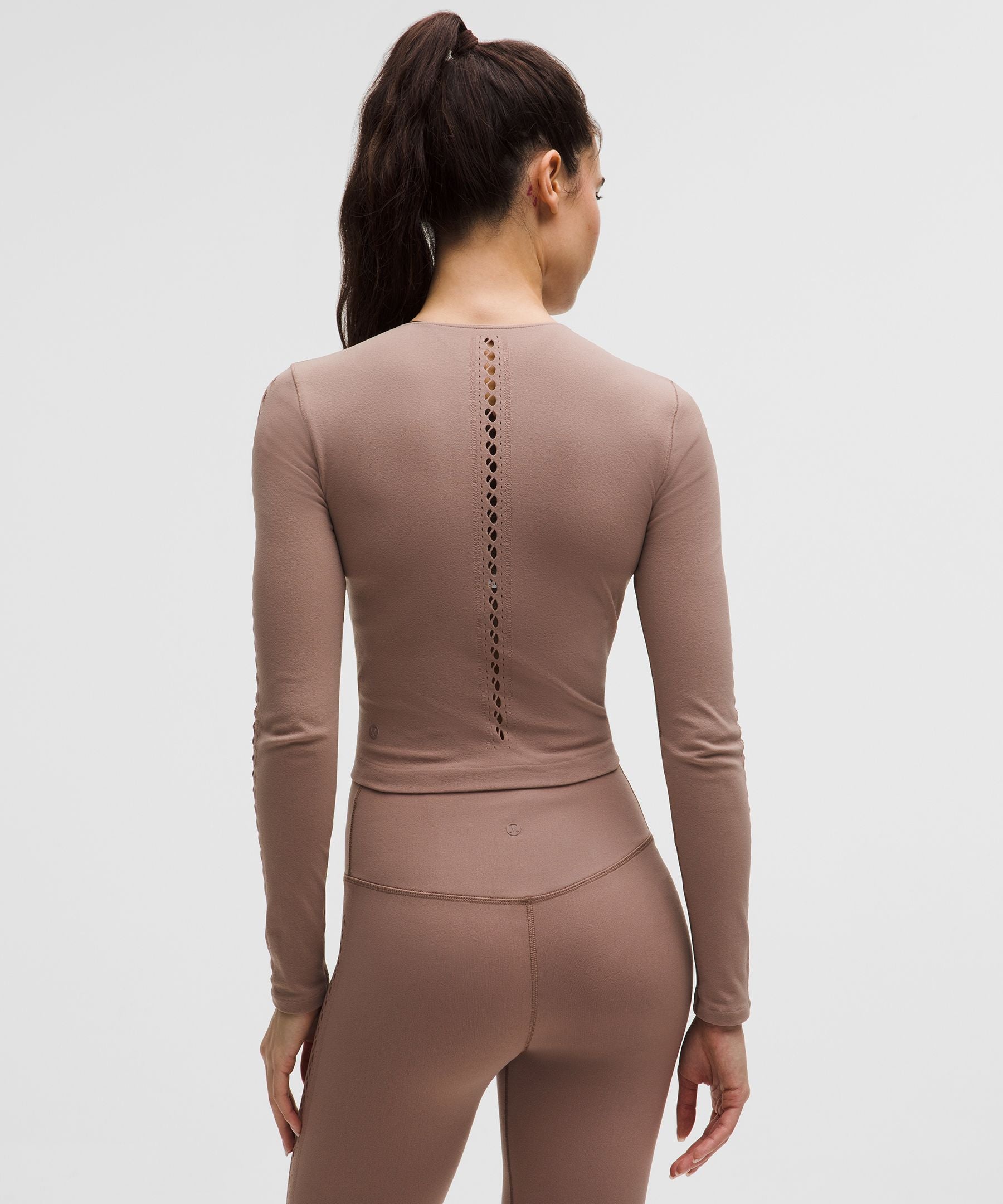 Lululemon Women's RevealKnit Eyelet Crewneck Long-Sleeve Shirt