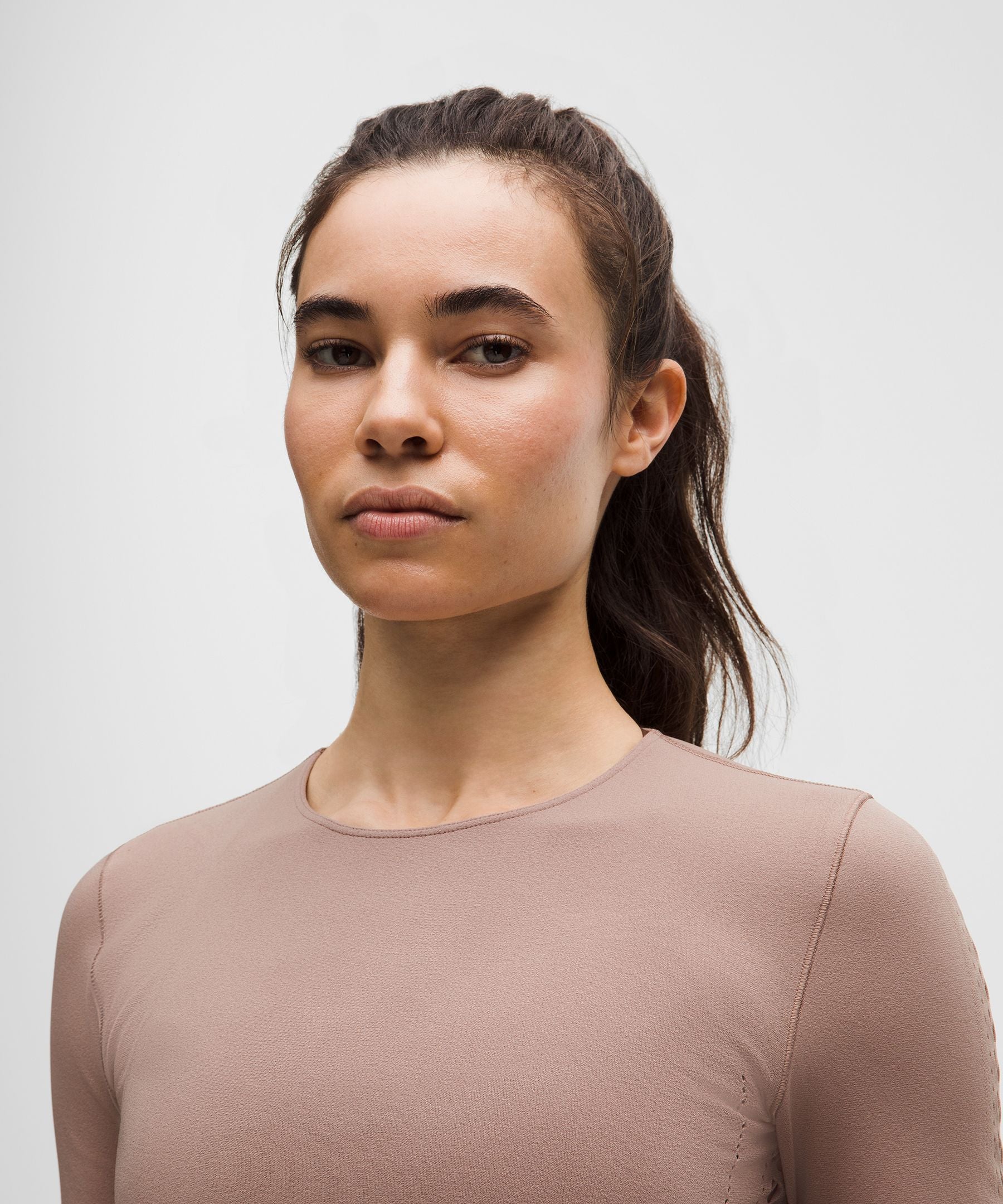 Lululemon Women's RevealKnit Eyelet Crewneck Long-Sleeve Shirt