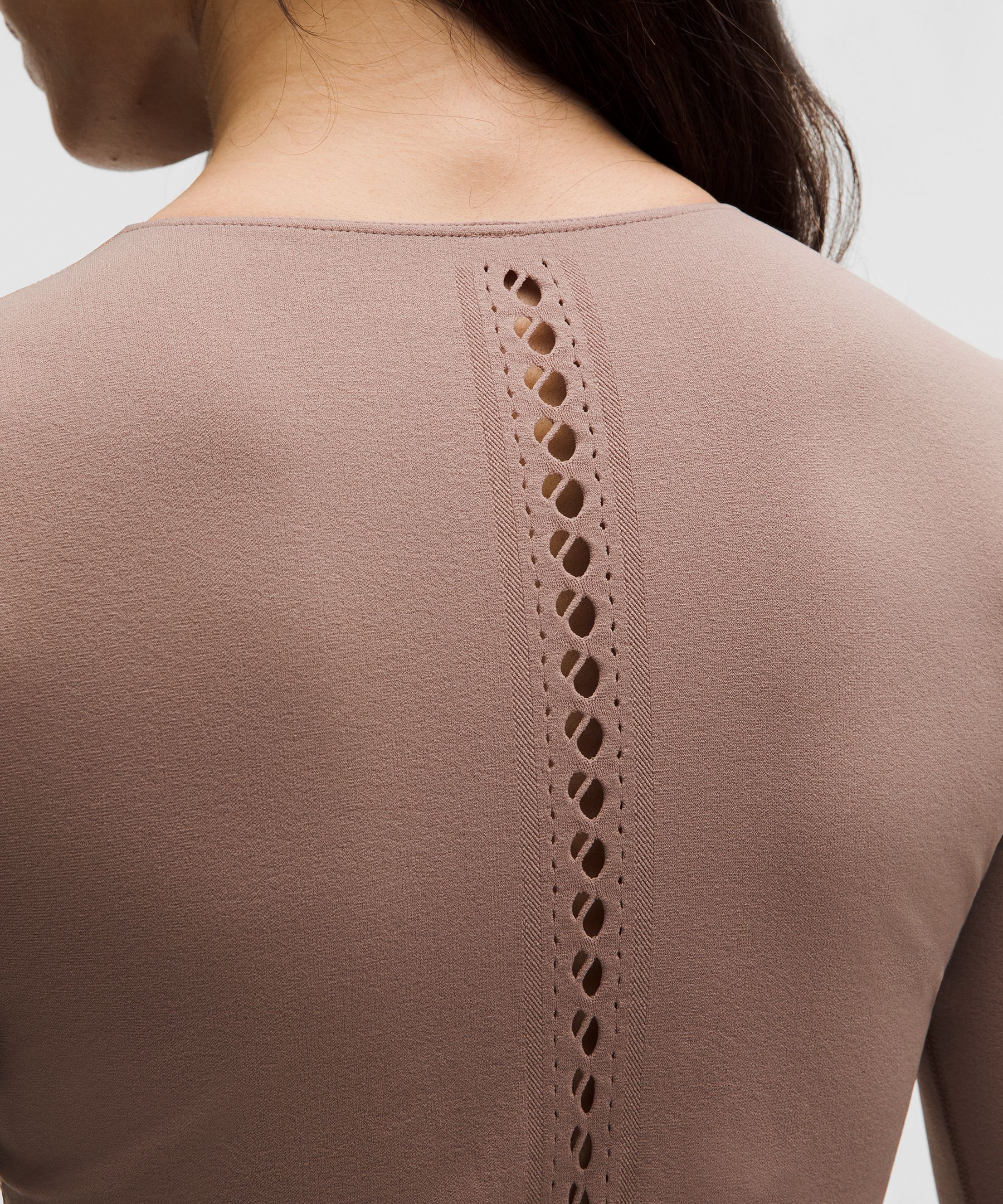 Lululemon Women's RevealKnit Eyelet Crewneck Long-Sleeve Shirt