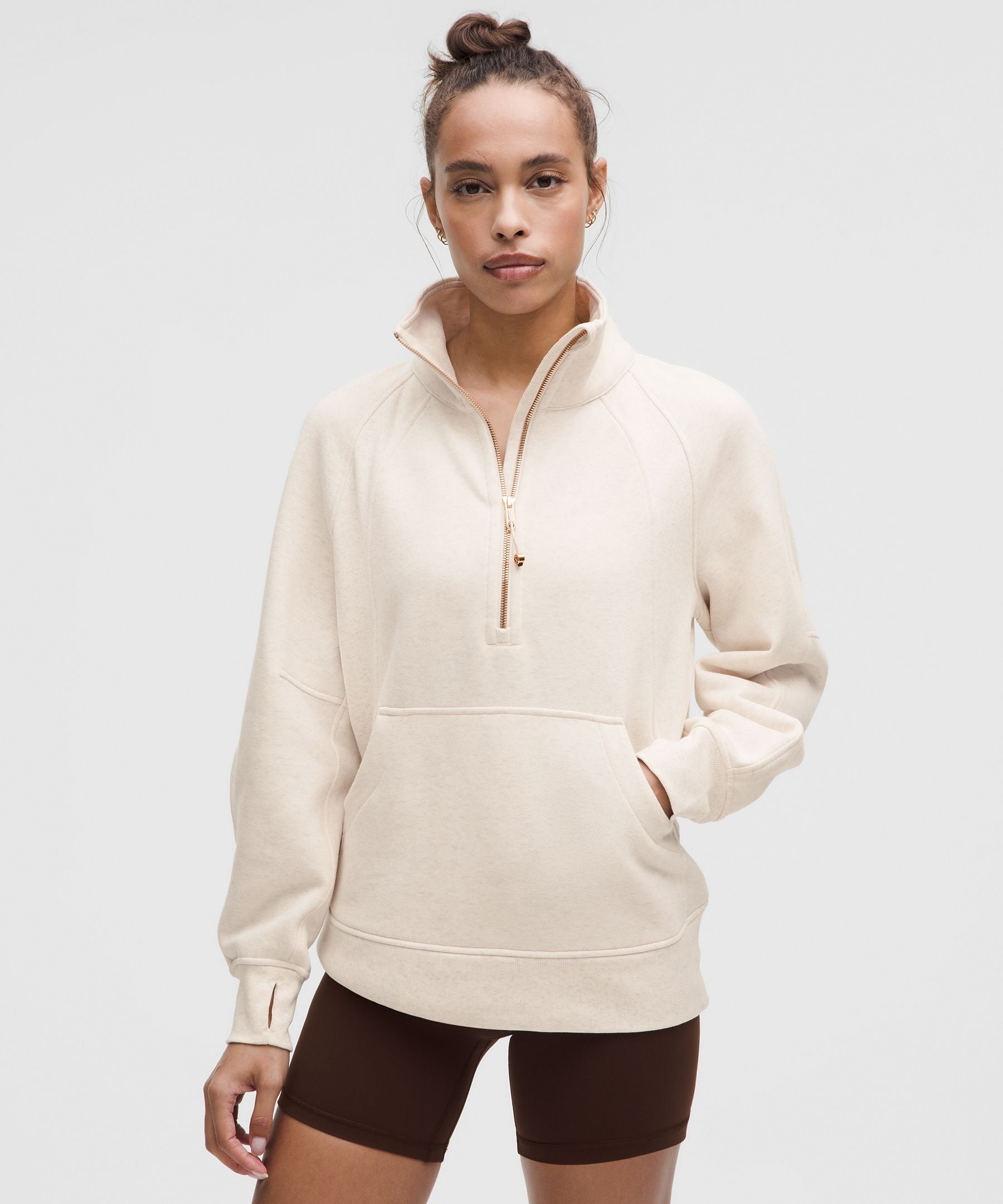 Lululemon Women's Scuba Oversized Funnel-Neck Half Zip *Long