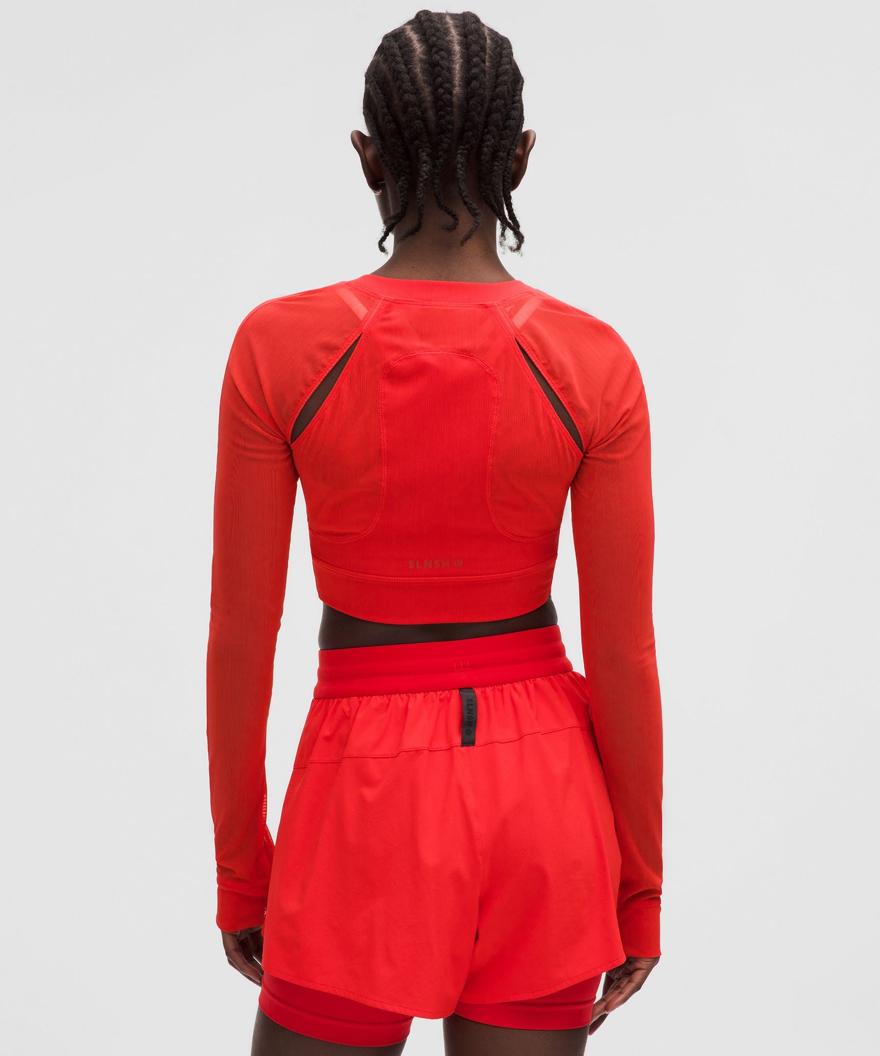 Lululemon Women's Mesh Cropped Long-Sleeve Shirt *SLNSH Collection