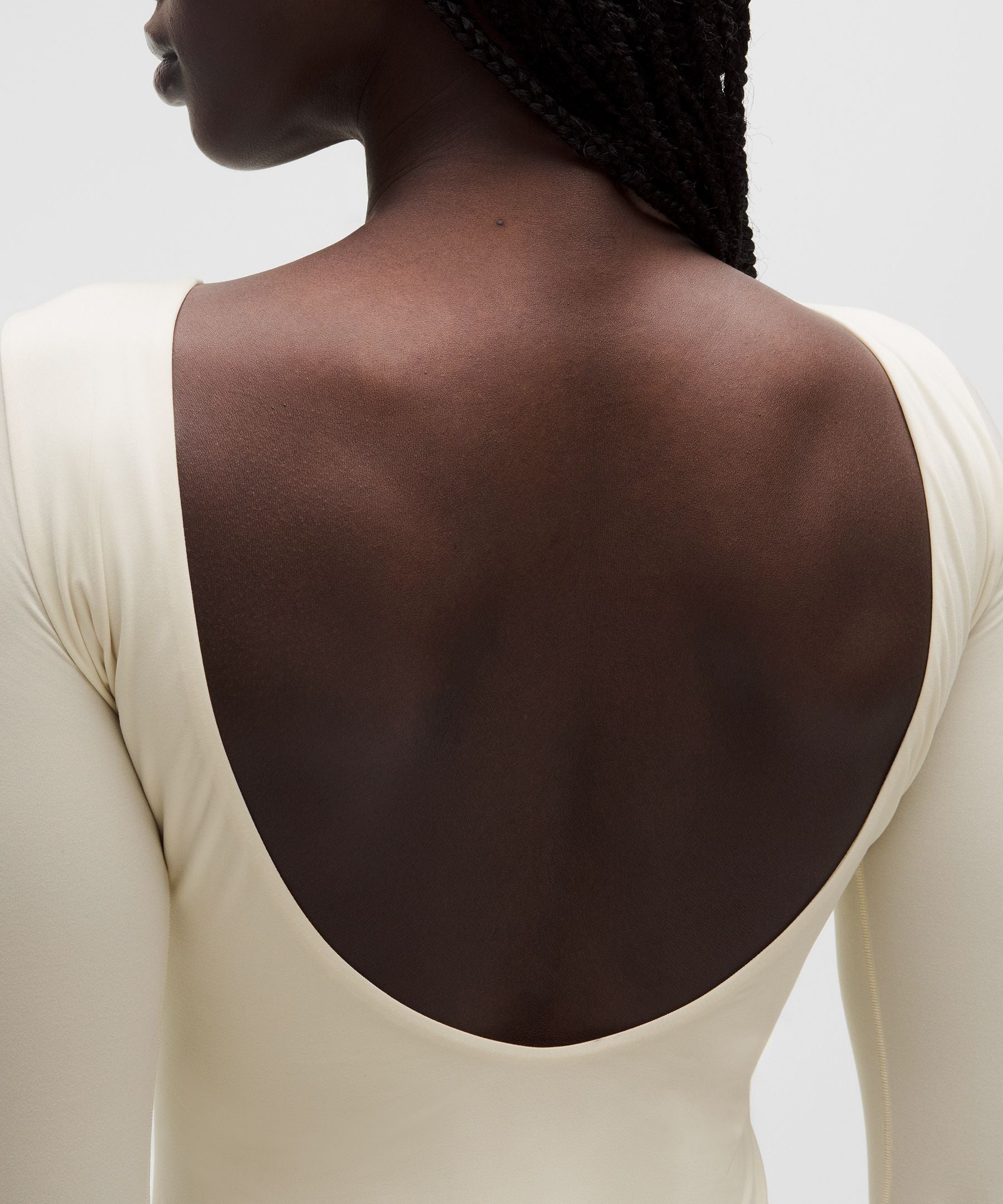 Lululemon Wundermost Ultra-Soft Nulu Boatneck Scoop-Back Long-Sleeve Bodysuit