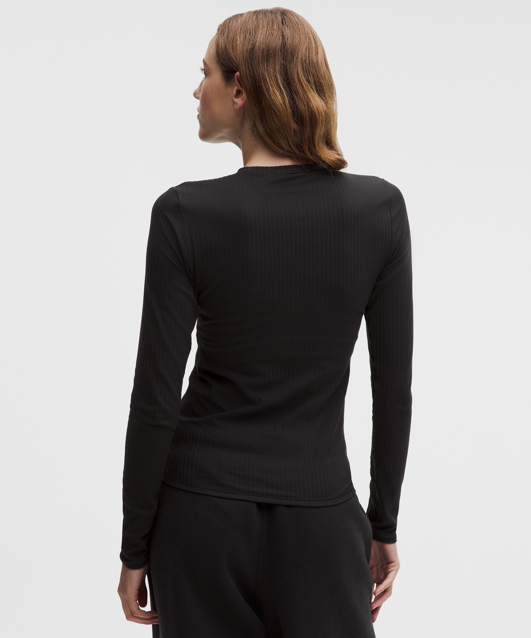 Lululemon Women's Wundermost Ultra-Soft Ribbed Nulu Crewneck Long-Sleeve Shirt