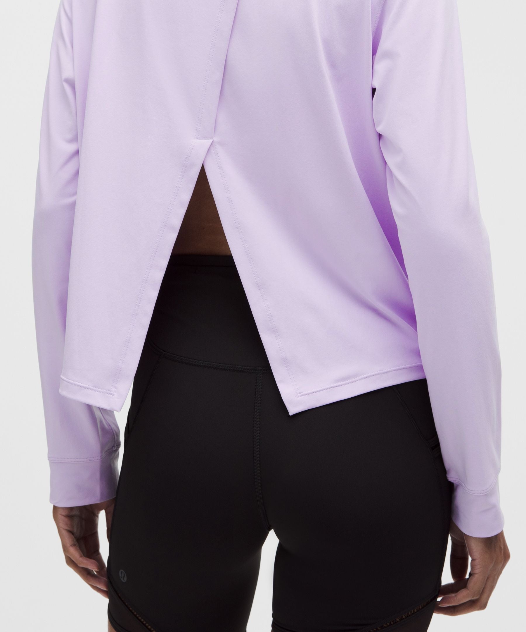 Lululemon Women's Pace Crush Cross-Back UV-Protective Graphic Long-Sleeve Shirt
