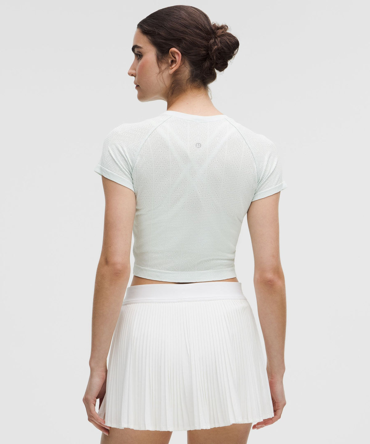 Lululemon Women's Swiftly Pointelle Cropped Short-Sleeve Shirt