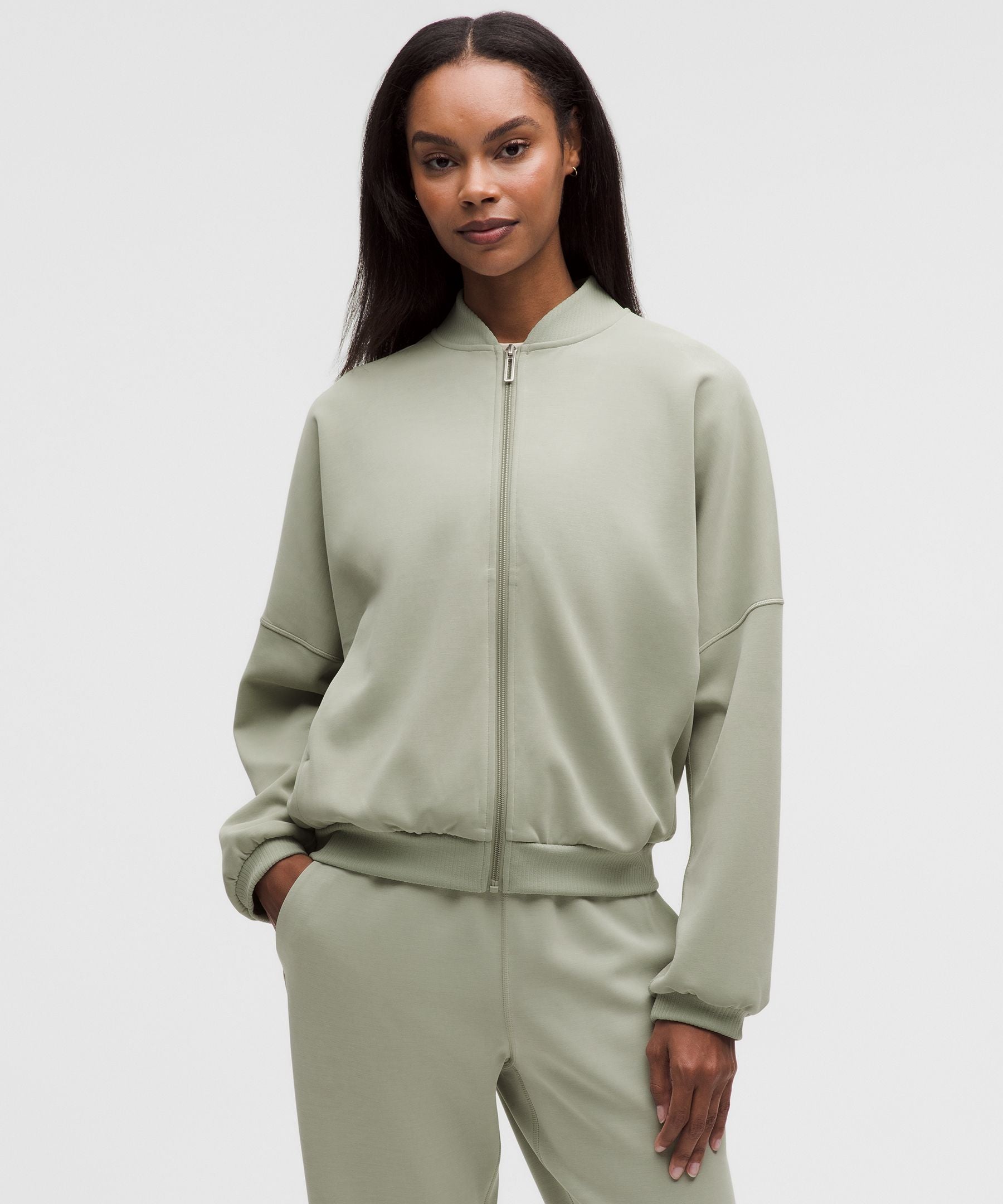 Lululemon Women's Brushed Softstreme Oversized Bomber Jacket | Buy