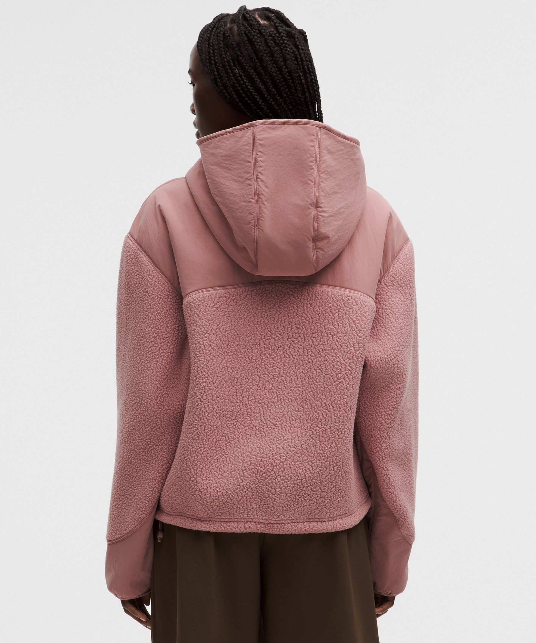 Lululemon Women's High-Pile Fleece Hooded Half Zip
