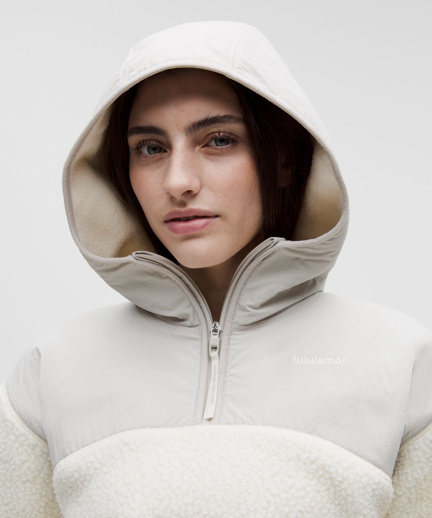 Lululemon Women's High-Pile Fleece Hooded Half Zip
