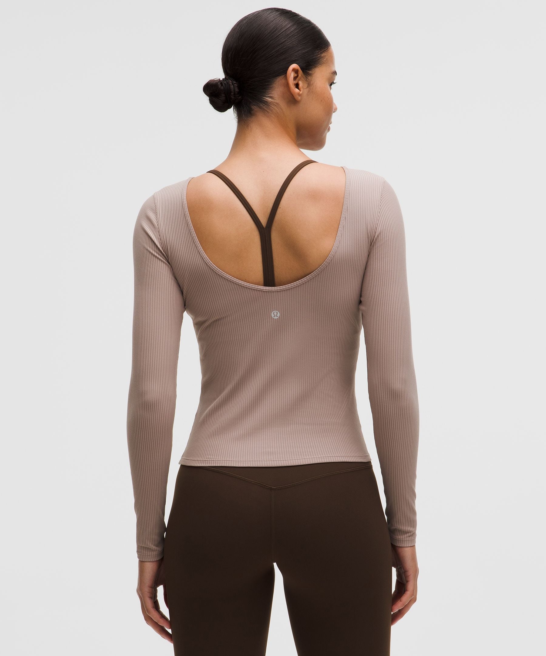 Lululemon Women's Ribbed Scoop-Back Yoga Long-Sleeve Shirt