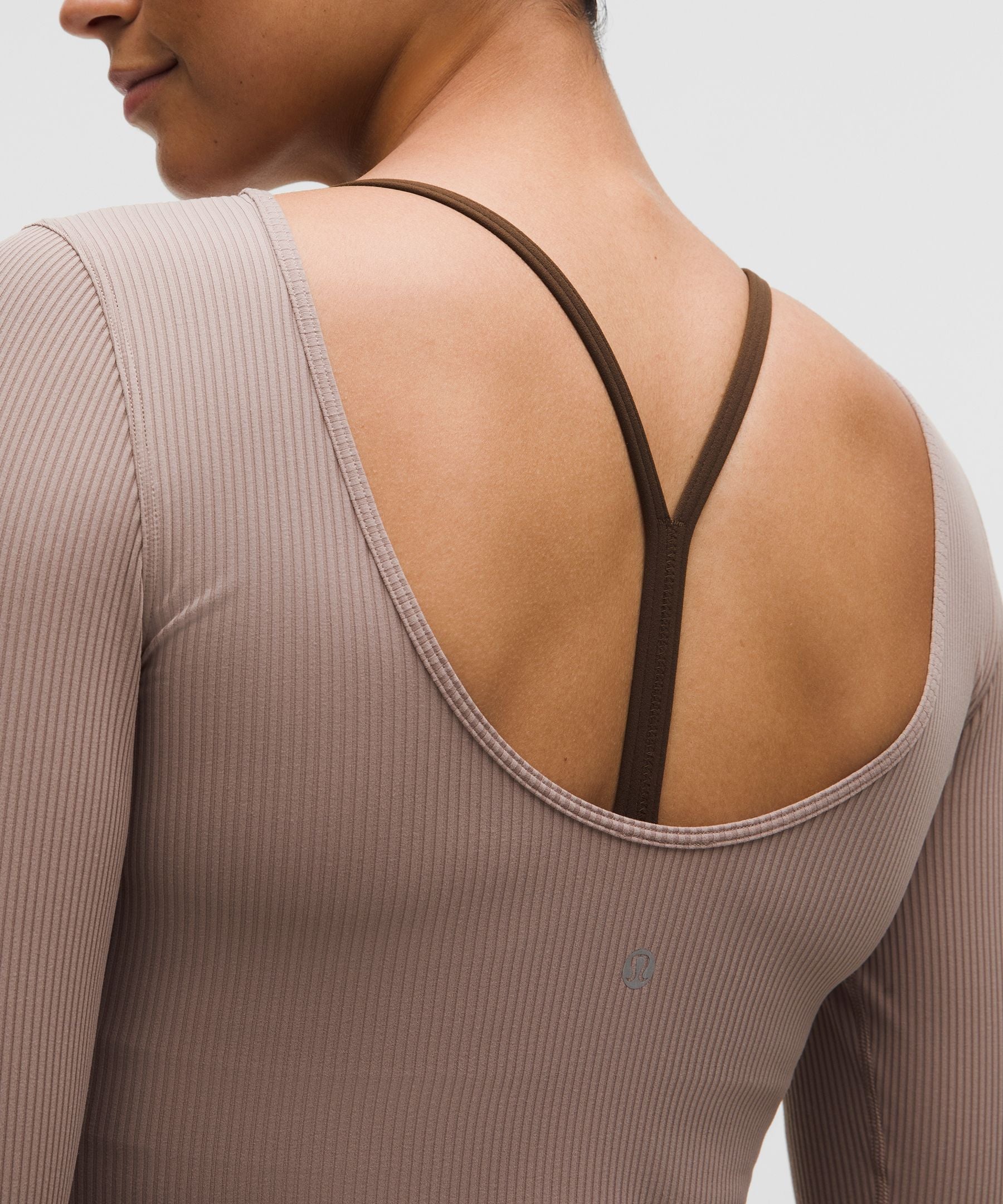 Lululemon Women's Ribbed Scoop-Back Yoga Long-Sleeve Shirt