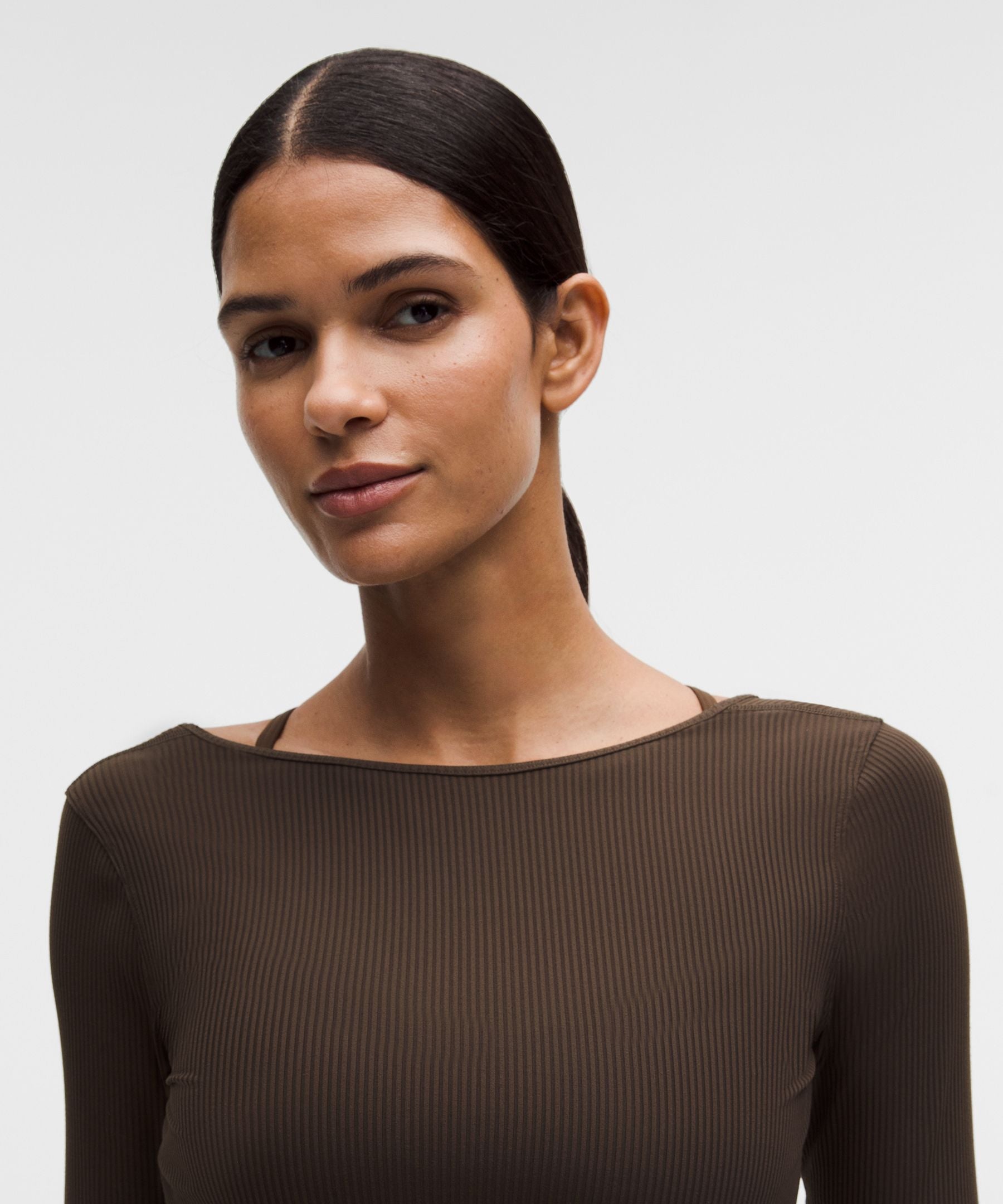 Lululemon Women's Ribbed Scoop-Back Yoga Long-Sleeve Shirt