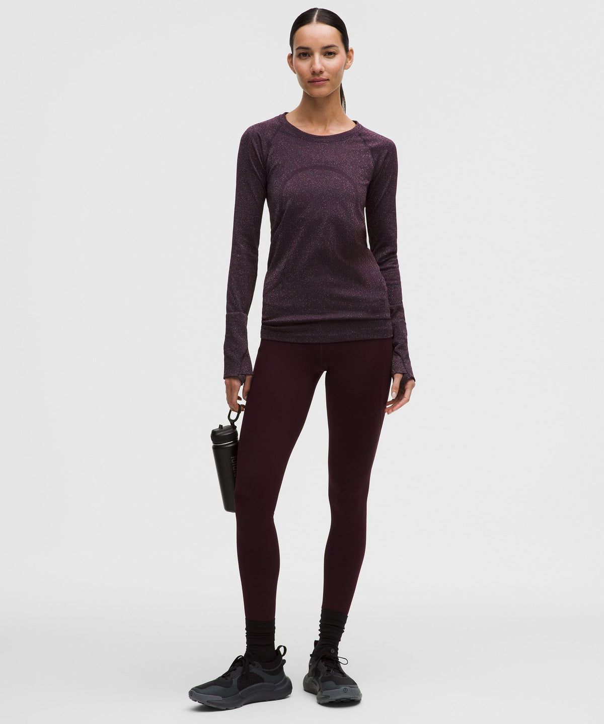 Lululemon Women's Swiftly Tech Long-Sleeve Shirt 2.0 Hip Length *Sparkle