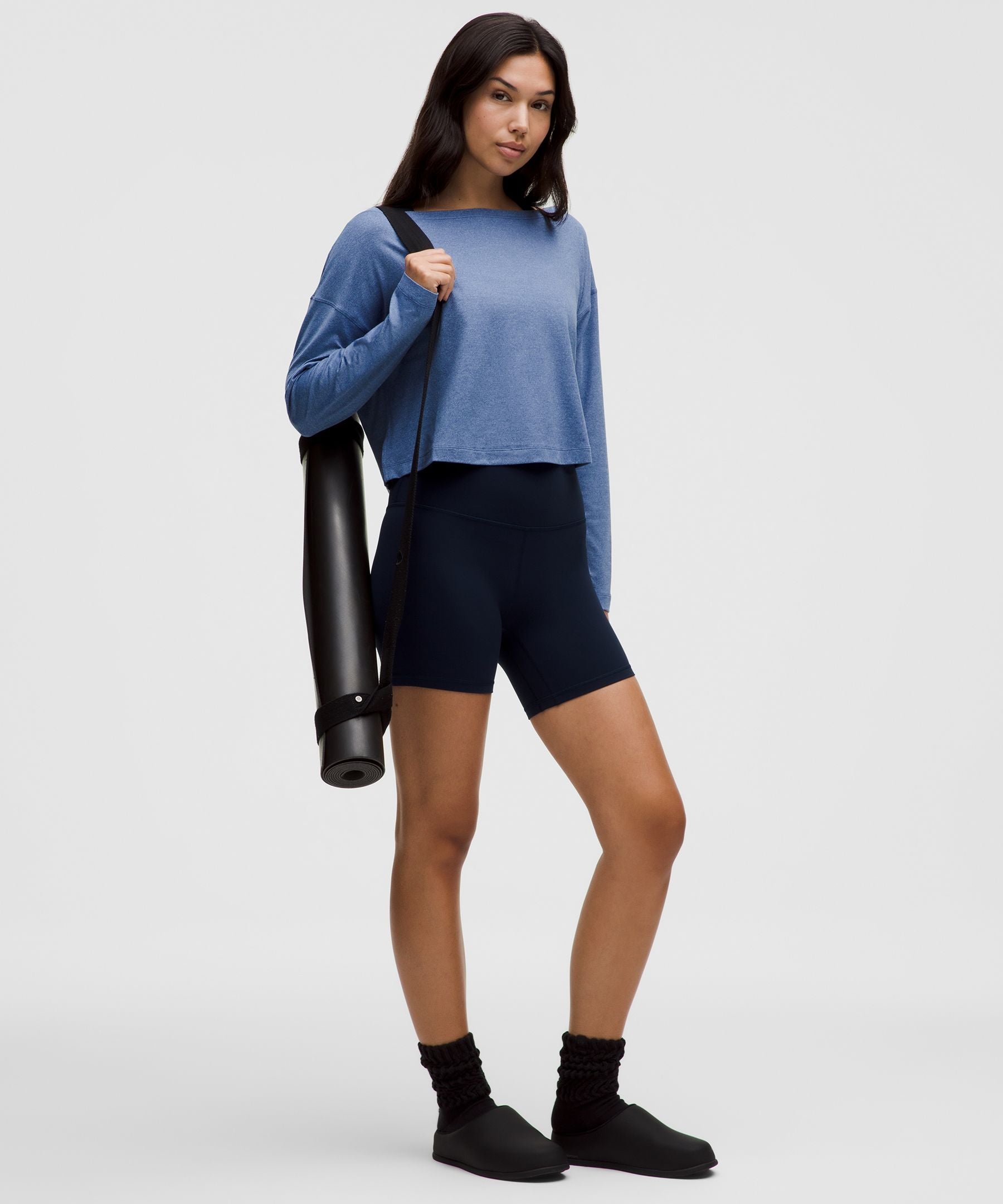 Lululemon Women's Softy Suedey Relaxed Boatneck Long-Sleeve Shirt