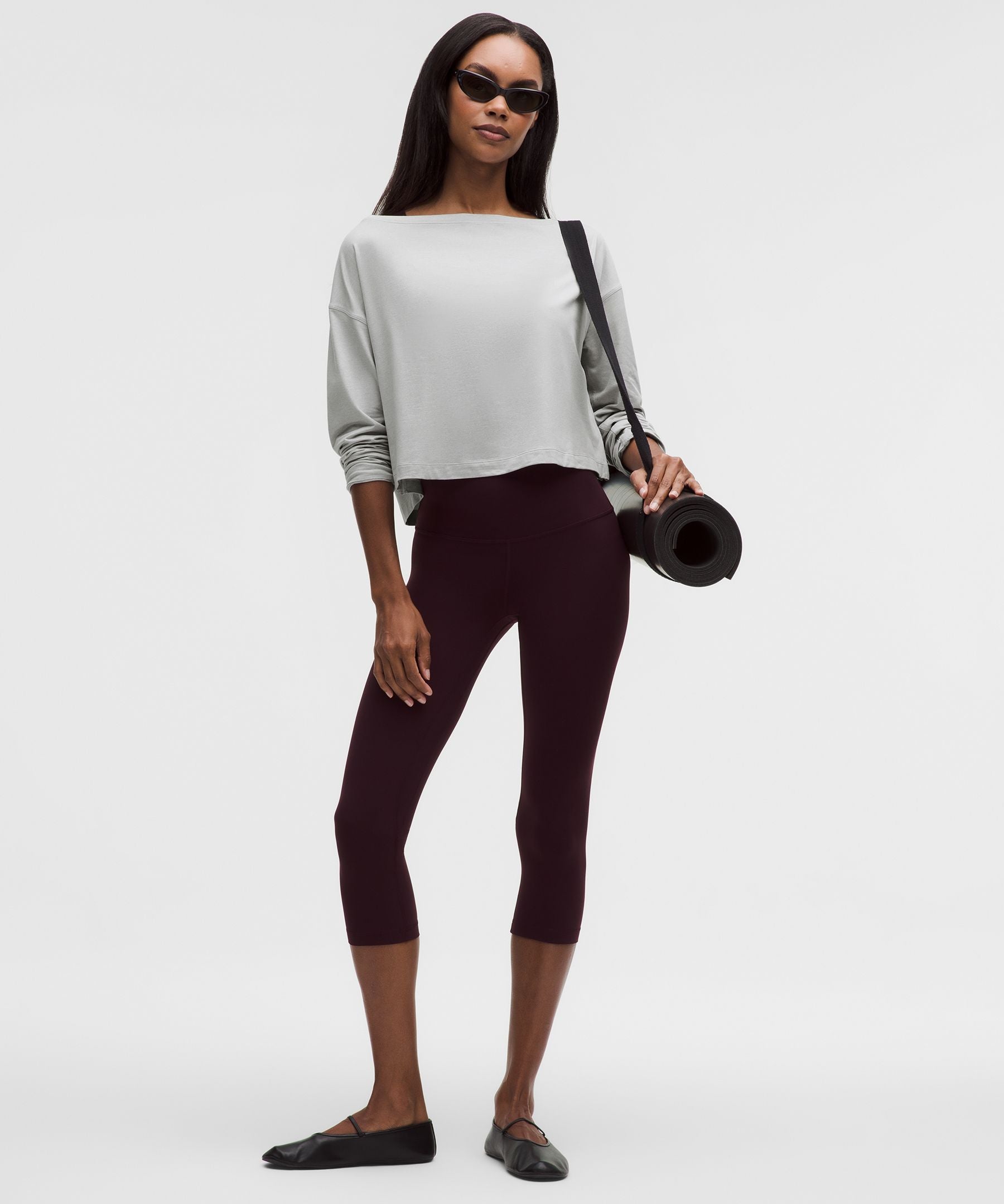 Lululemon Women's Softy Suedey Relaxed Boatneck Long-Sleeve Shirt