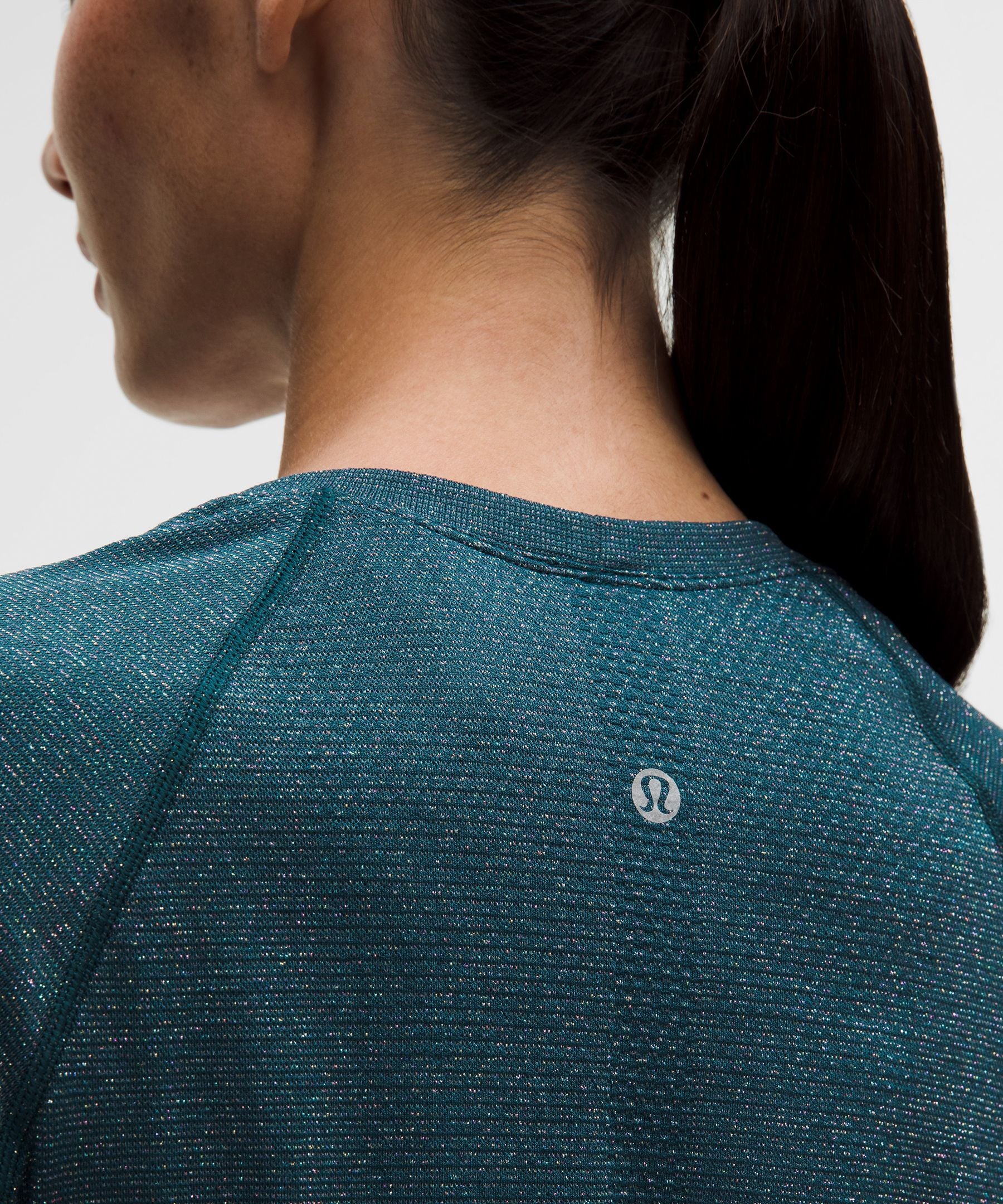 Lululemon Women's Swiftly Tech Short-Sleeve Shirt 2.0 Waist Length *Sparkle