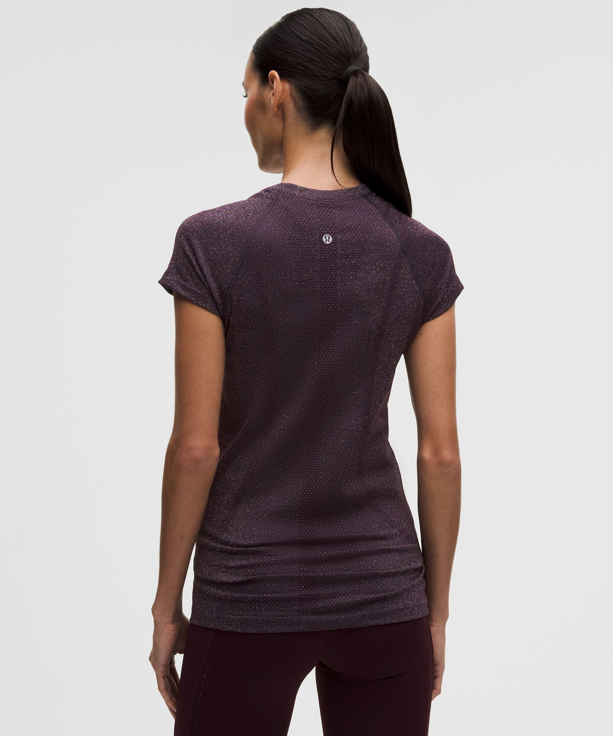 Lululemon Women's Swiftly Tech Short-Sleeve Shirt 2.0 Hip Length *Sparkle