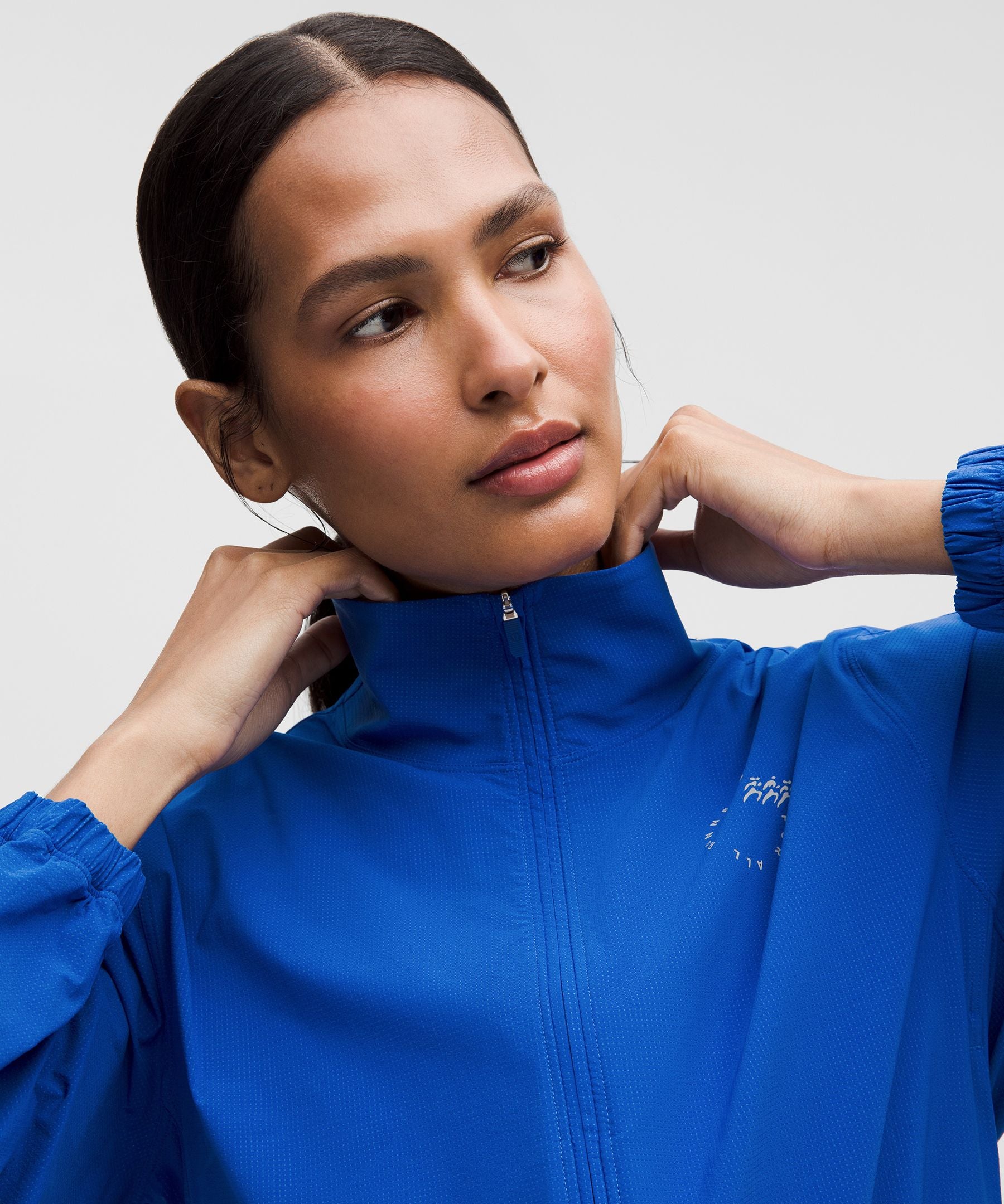 Lululemon Women's Mile Maker Run Crew Graphic Cinch-Hem Jacket