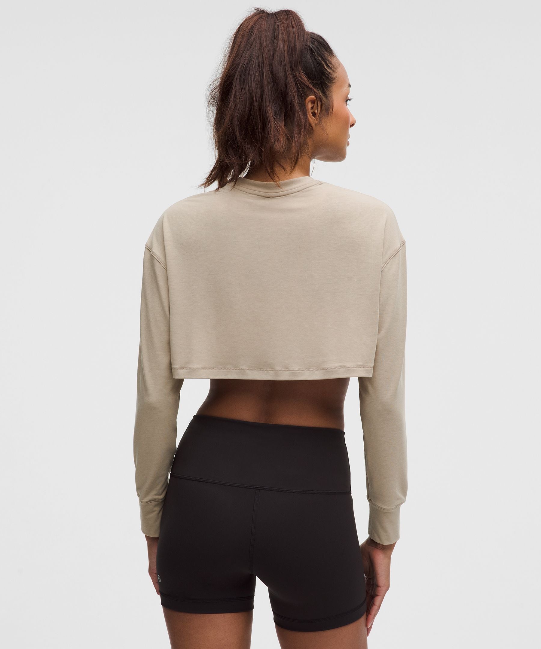Lululemon Women's Jersey Training Super-Cropped Long-Sleeve Shirt