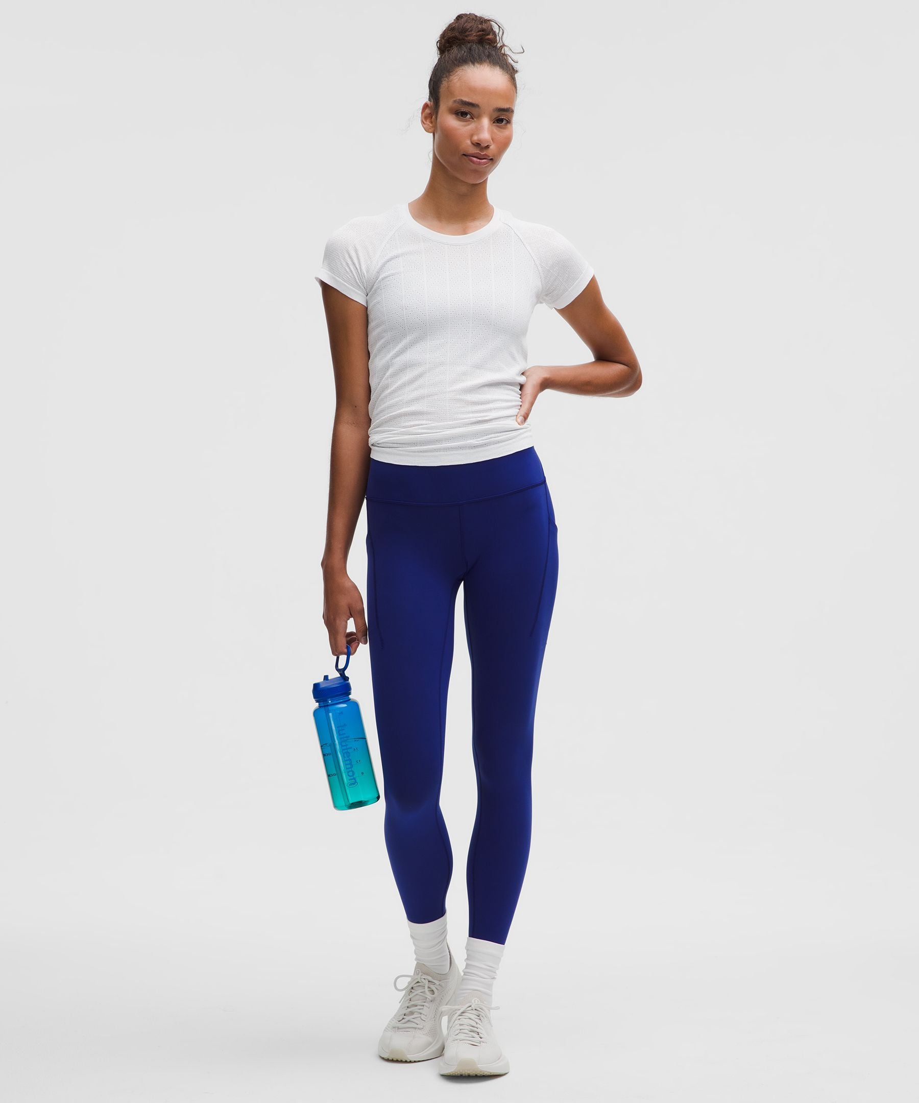 Lululemon Women's Swiftly Pointelle Short-Sleeve Shirt *Hip Length