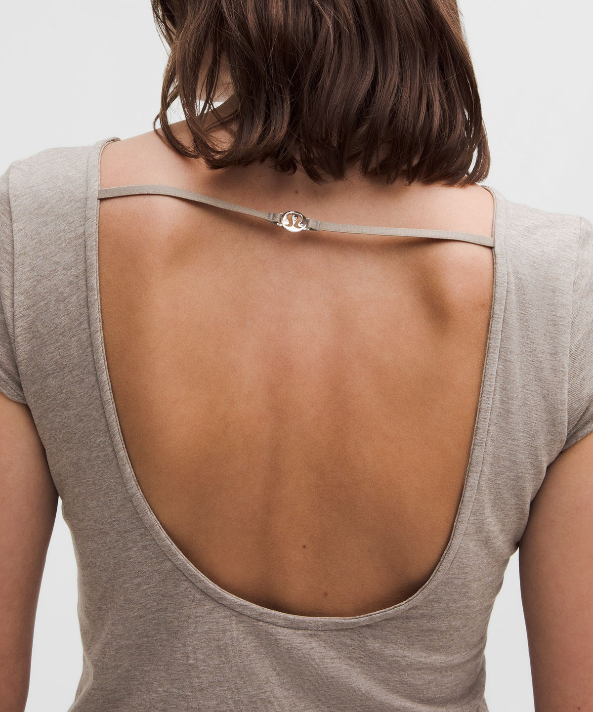 Lululemon Women's Organic Cotton Open-Back T-Shirt *Charm
