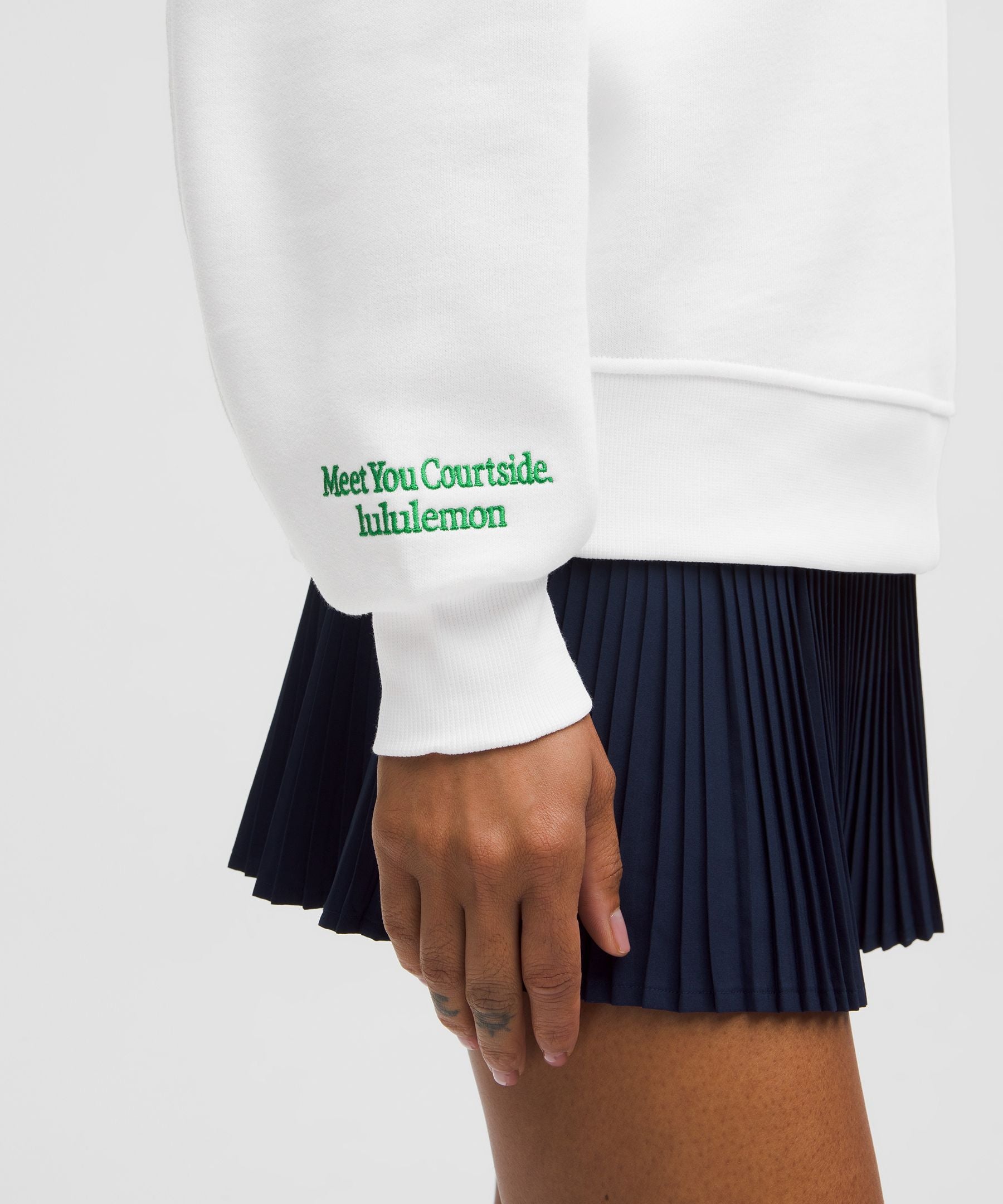 Lululemon Perfectly Oversized Fleece Crew *Tennis Graphic