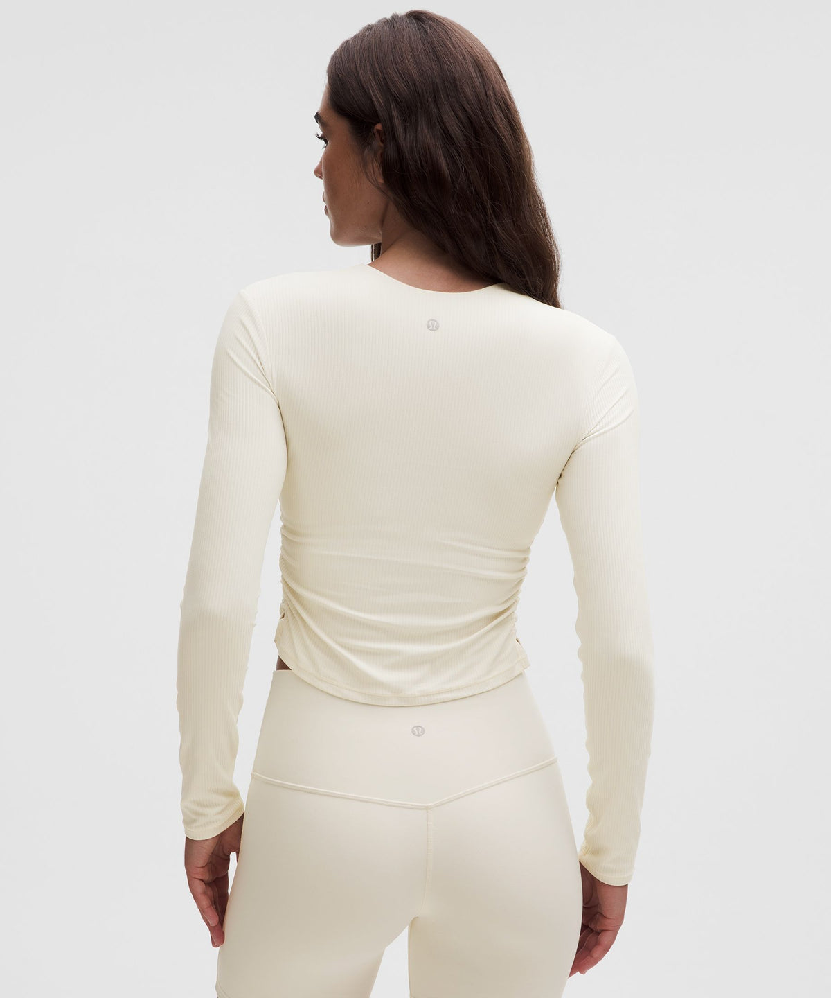 Lululemon Women's All It Takes Ribbed Nulu V-Neck Long-Sleeve Shirt *B-D Cups