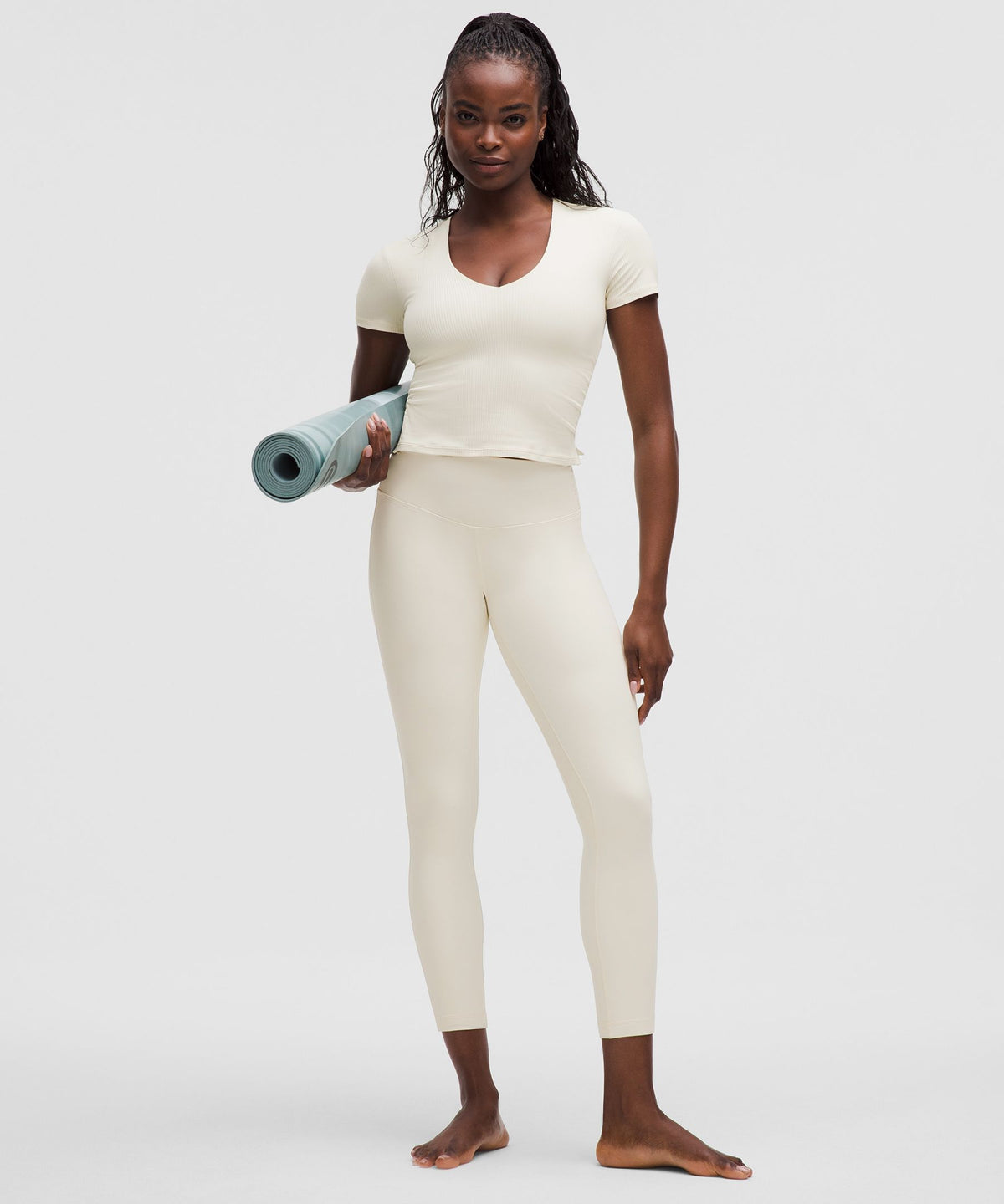 Lululemon Women's All It Takes Ribbed Nulu V-Neck T-Shirt *B–D Cups