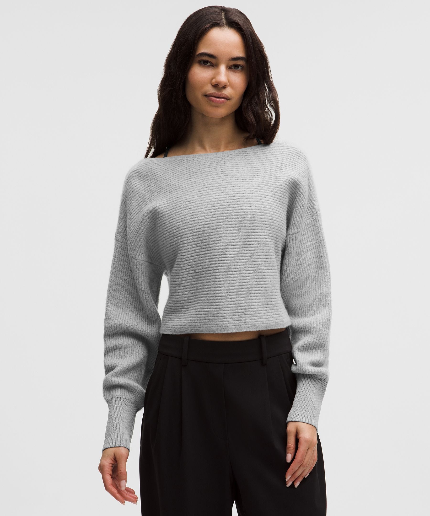 Lululemon Brushed Cotton Reversible Crossover Sweater