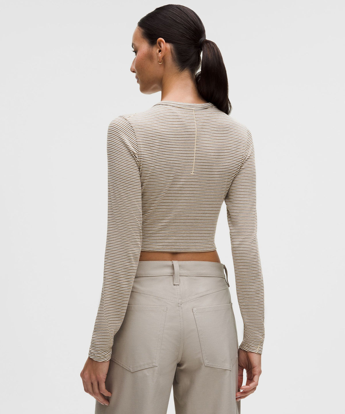 Lululemon Women's Hold Tight Straight-Hem Cropped Long-Sleeve Shirt