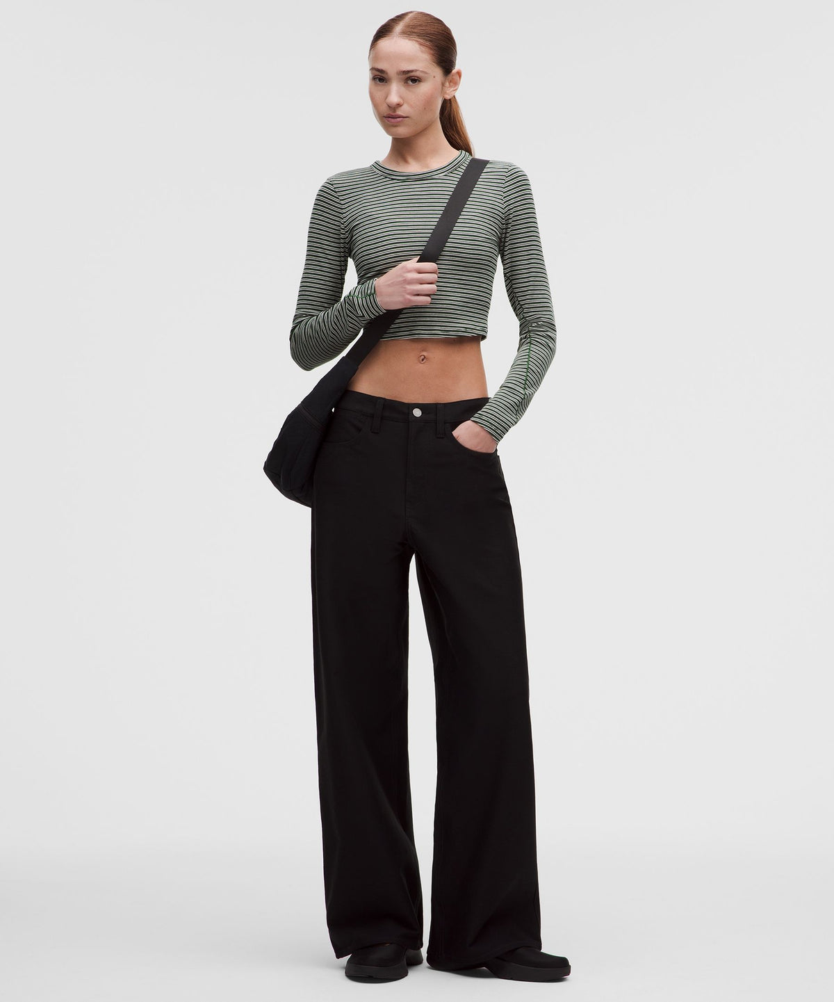 Lululemon Women's Hold Tight Straight-Hem Cropped Long-Sleeve Shirt