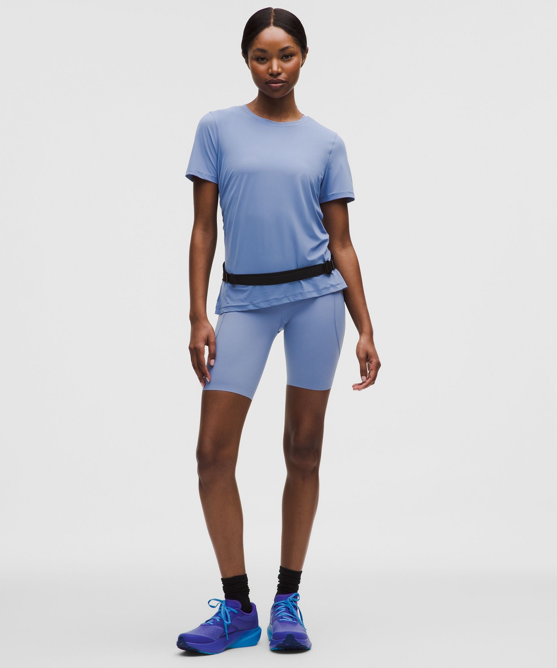 Lululemon Women's Side-Ruched Running Short-Sleeve Shirt